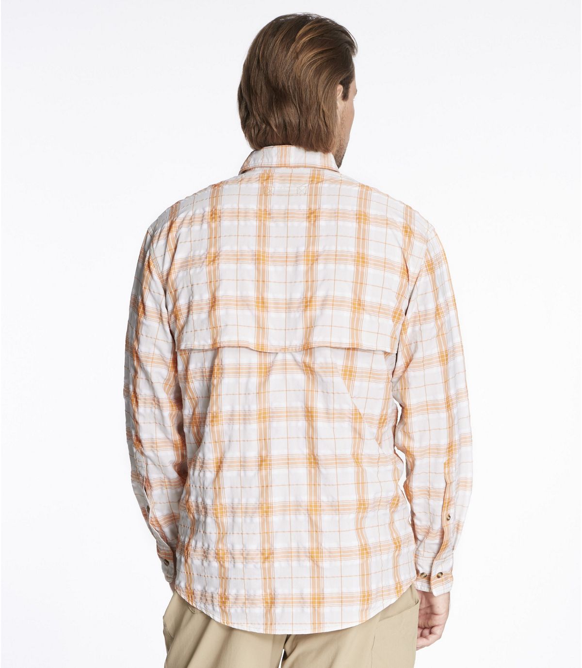 L.L.Bean Men's Tropicwear Shirt, Plaid Long-Sleeve