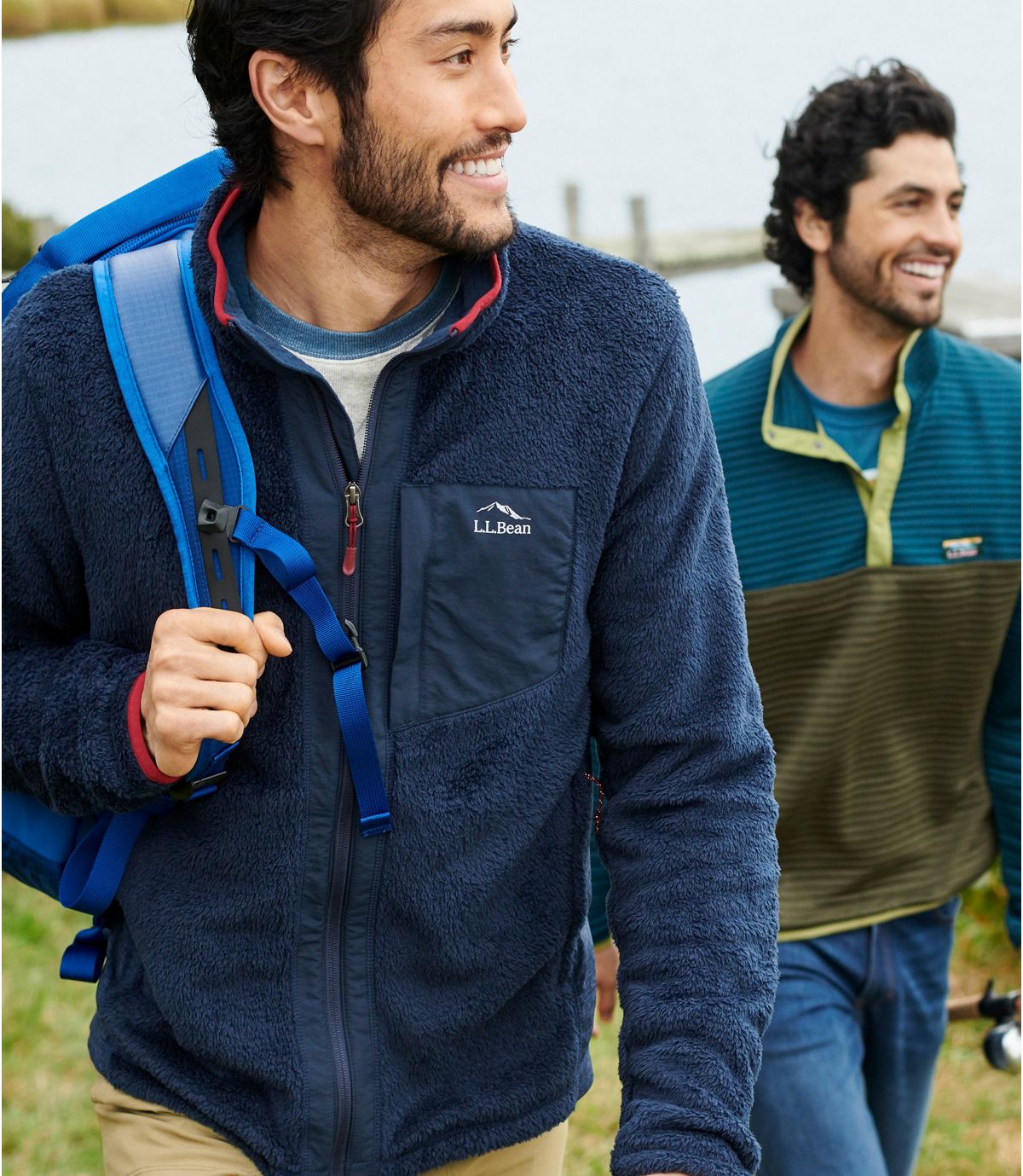 L.L.Bean Men's Adventure Hybrid Fleece Full-Zip Jacket