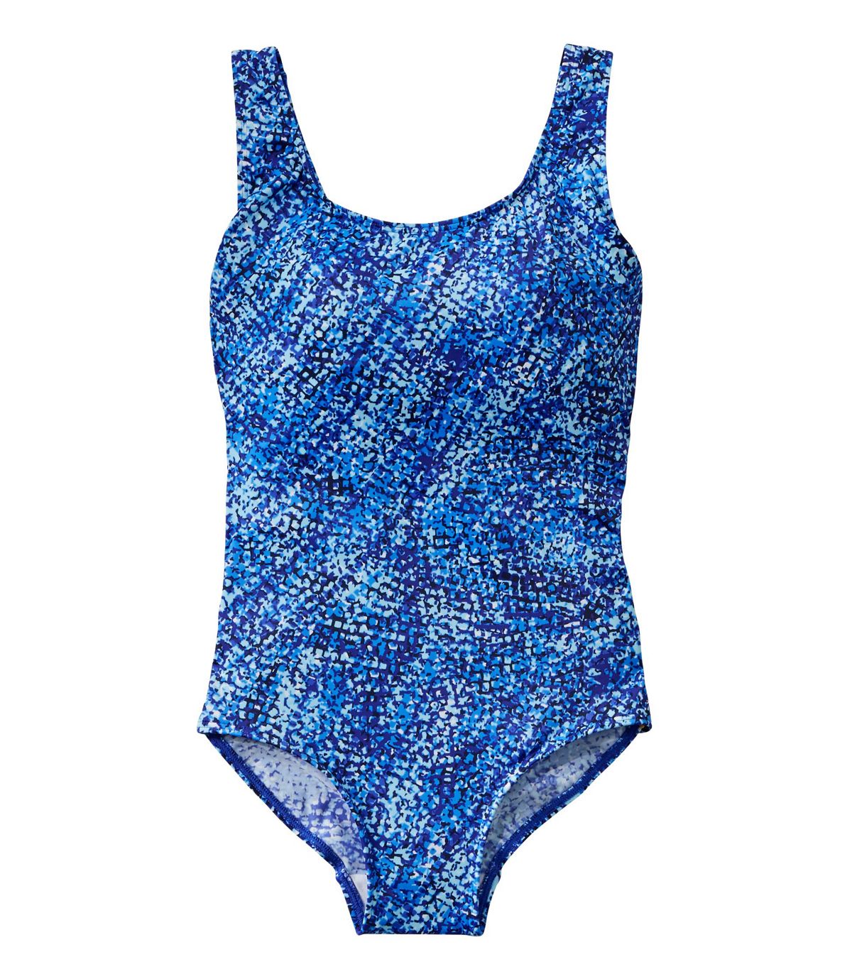 L.L.Bean Women's BeanSport Swimwear, Scoopneck Tanksuit, Print