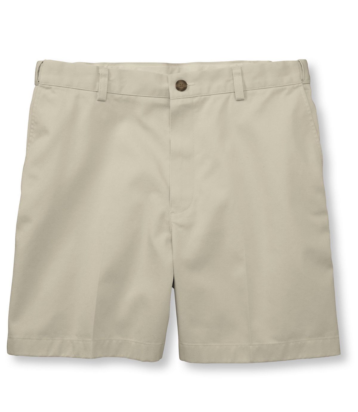L.L.Bean Men's Wrinkle-Free Double L Chino Shorts, Hidden Comfort Waist Plain Front 6" Inseam