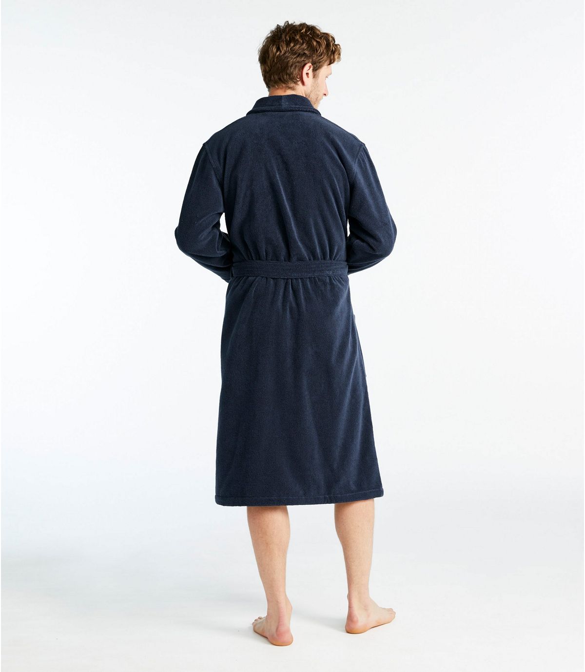 L.L.Bean Men's Terry Cloth Organic Cotton Robe