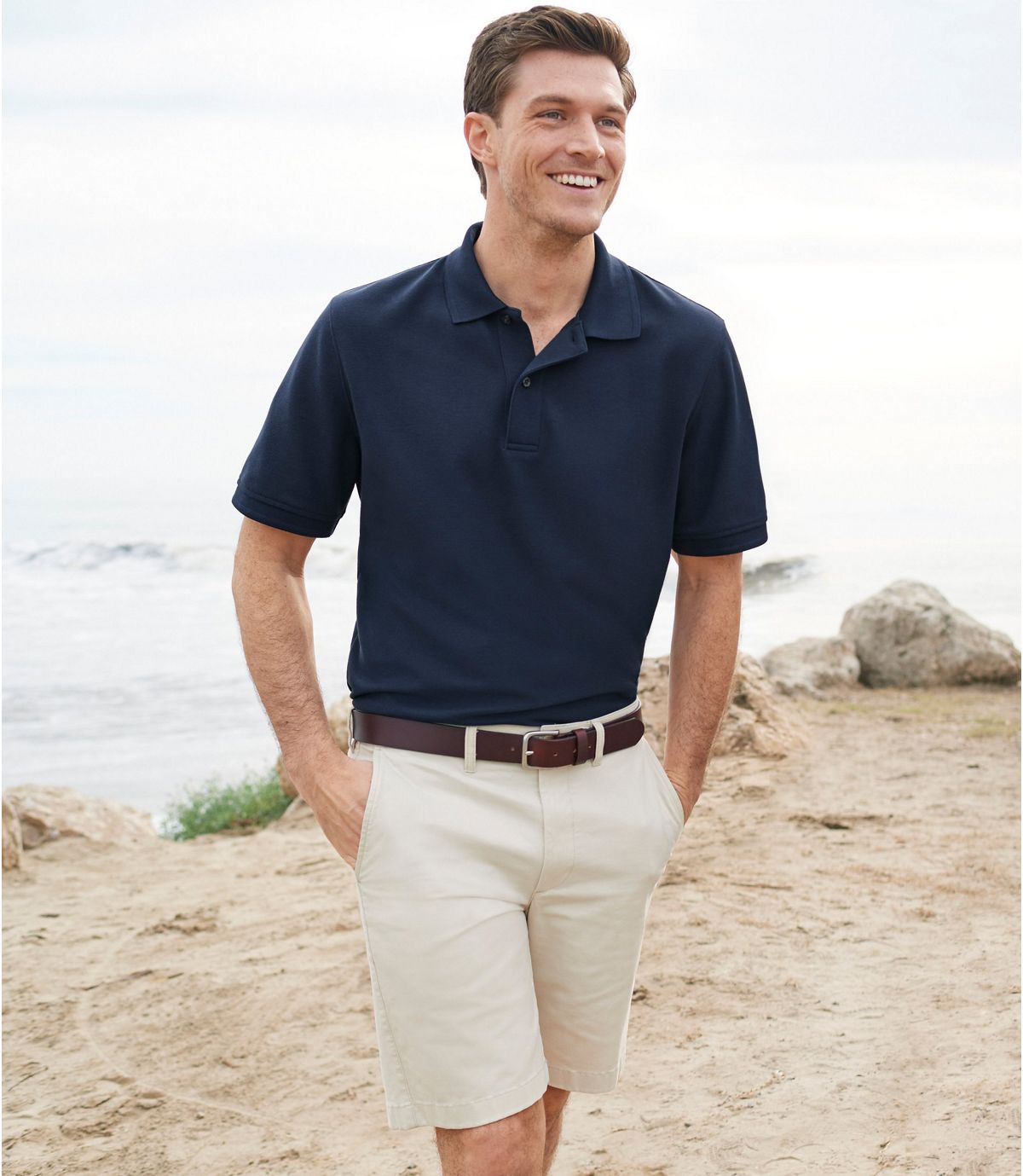 L.L.Bean Men's Lakewashed® Stretch Khaki Shorts, Standard Fit