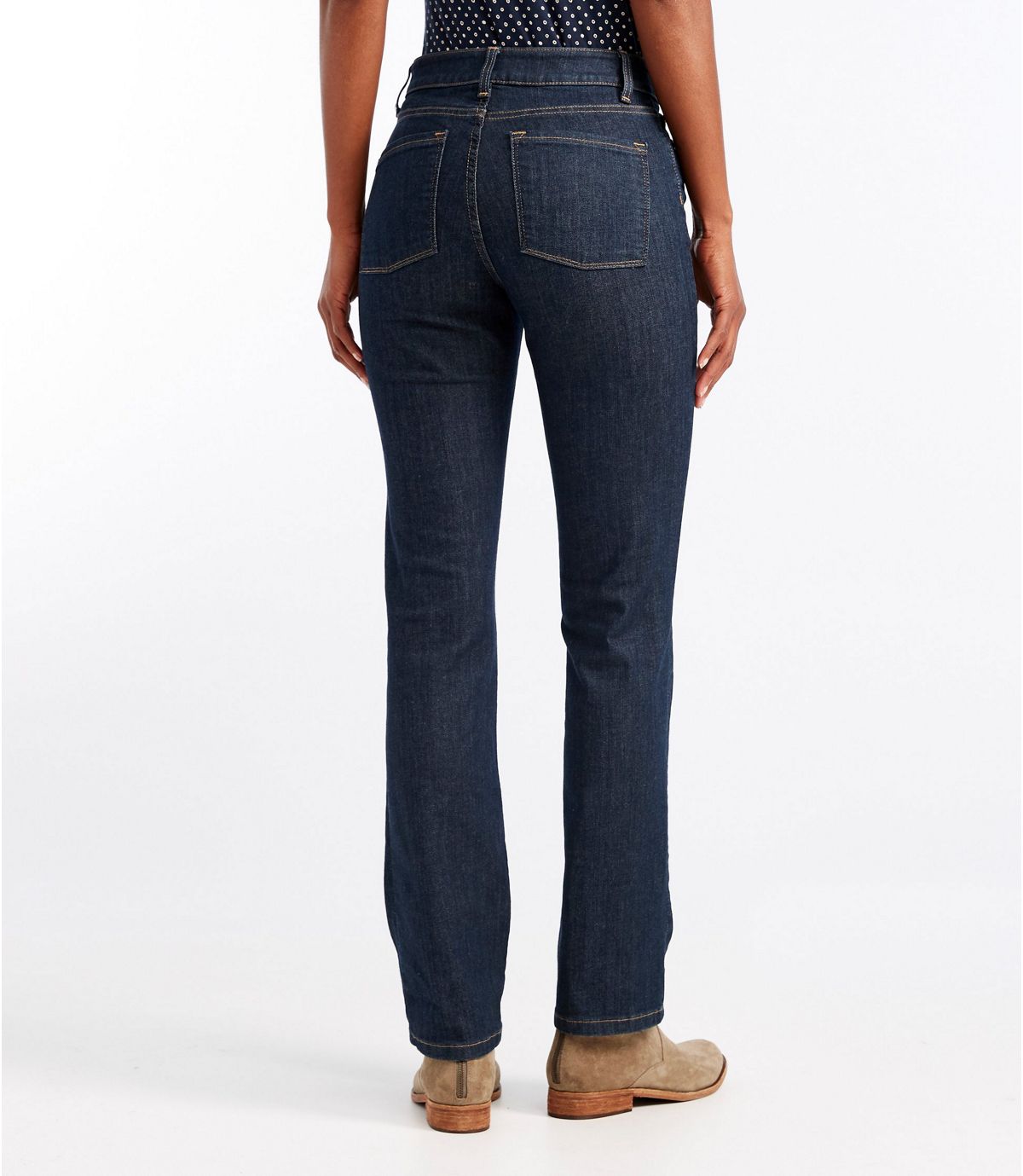 L.L.Bean Women's True Shape Jeans, Straight-Leg