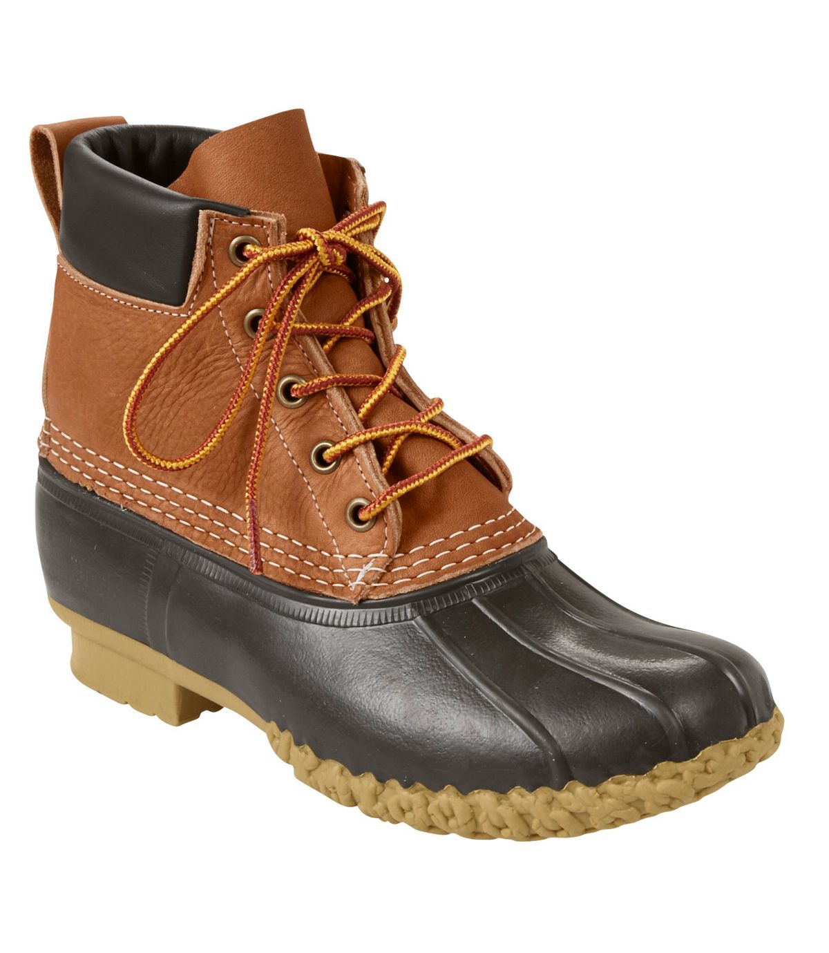 L.L.Bean Tumbled-Leather L.L.Bean Boot, 6" Padded Collar