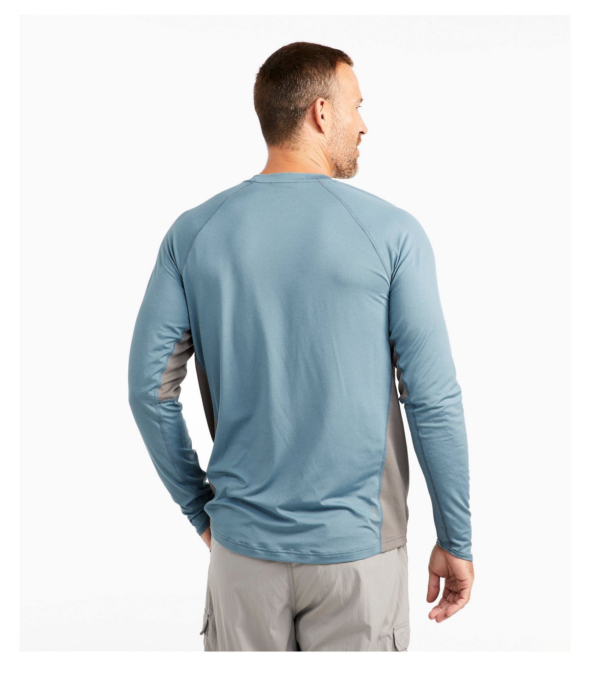 L.L.Bean Men's Tropicwear Knit Crew Shirt, Long-Sleeve