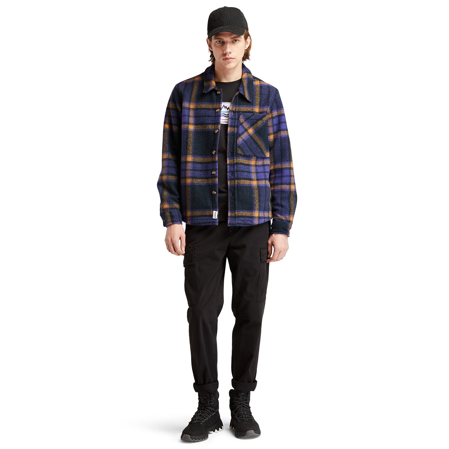 Men's Plaid Fleece Overshirt