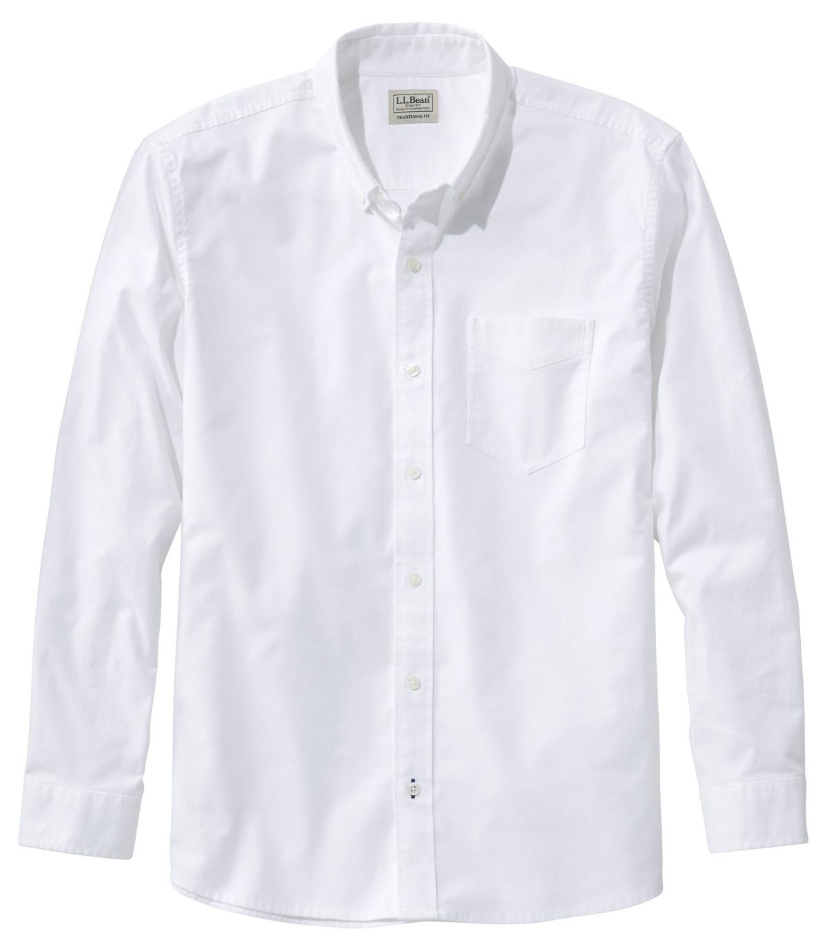 L.L.Bean Comfort Stretch Oxford Shirt, Traditional Fit, Solid