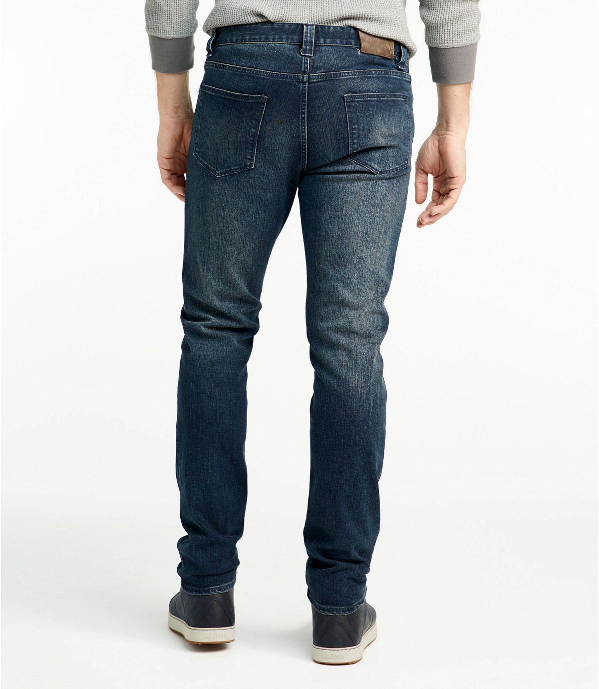 L.L.Bean Signature Five-Pocket Jeans with Stretch, Slim Straight