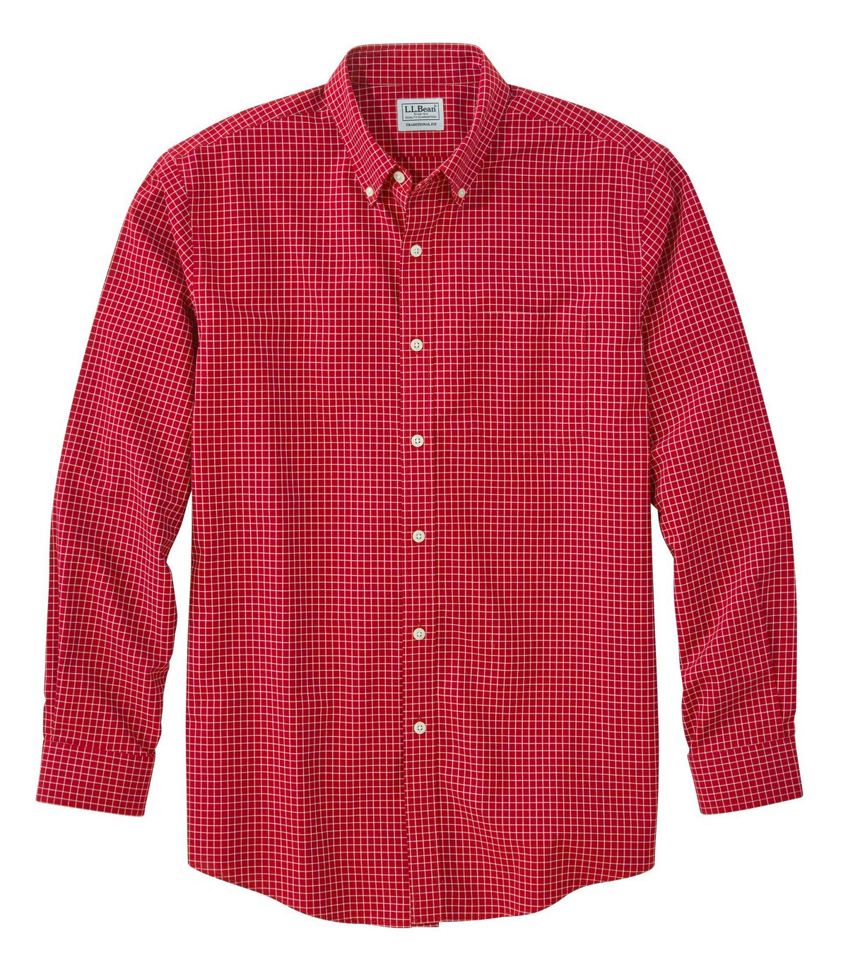 L.L.Bean Men's Wrinkle-Free Check Shirt, Traditional Fit