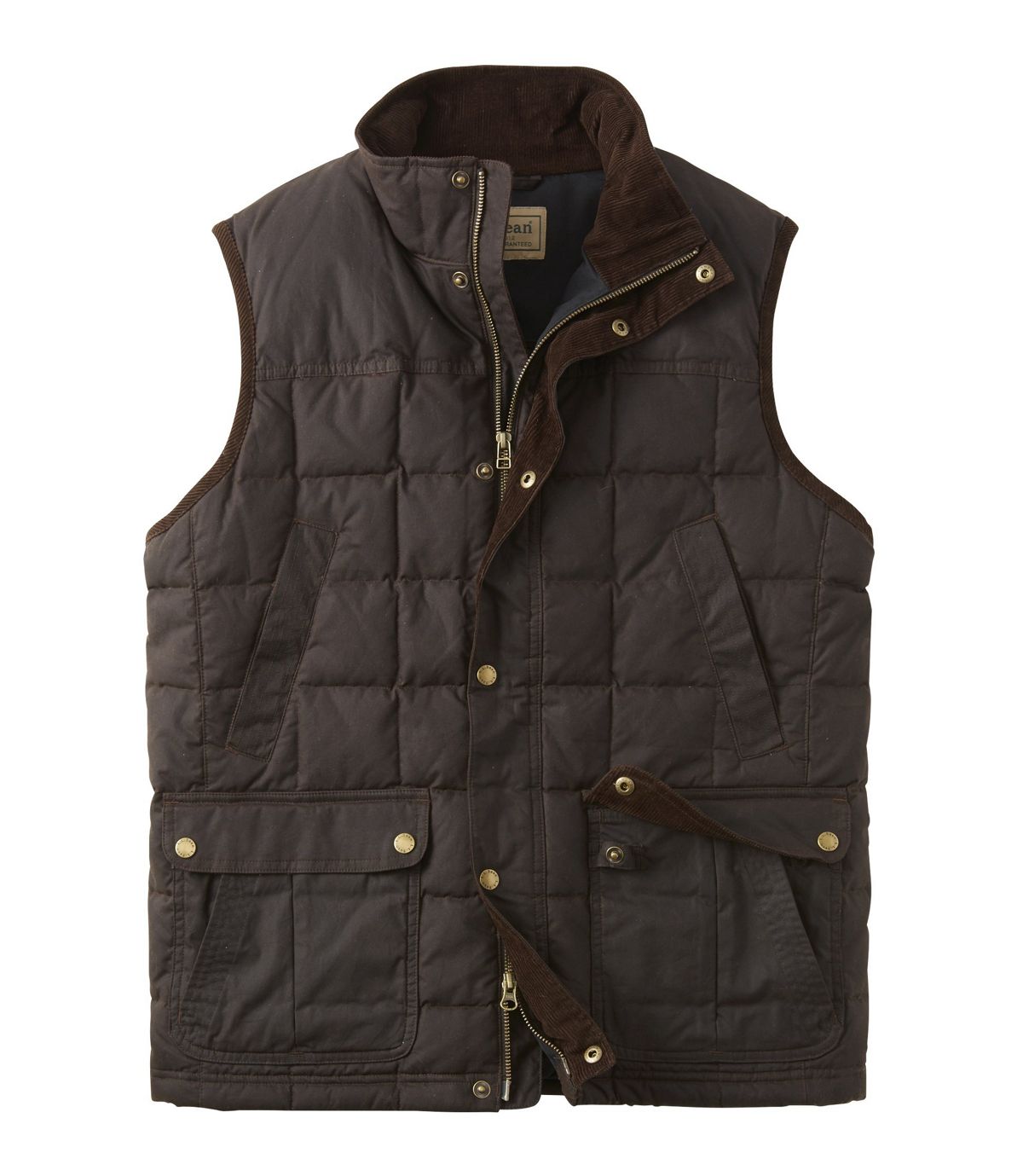 L.L.Bean Men's L.L.Bean Upcountry Waxed Cotton Down Vest