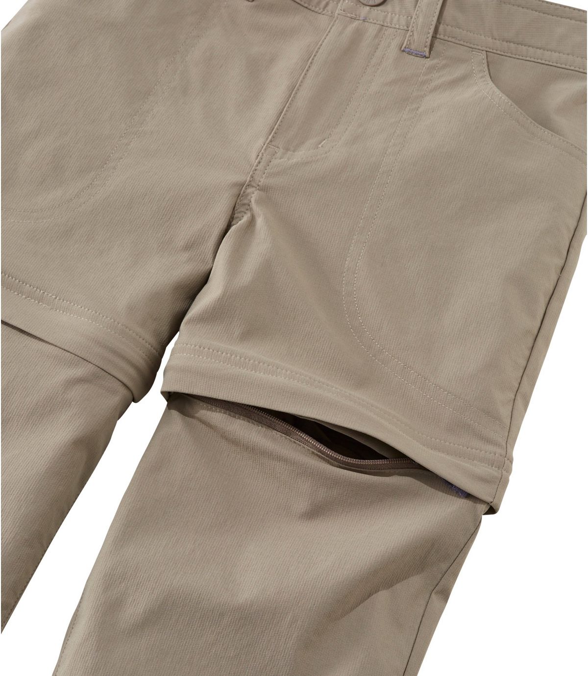 L.L.Bean Girls' Trekking Zip-Off Pants with Stretch