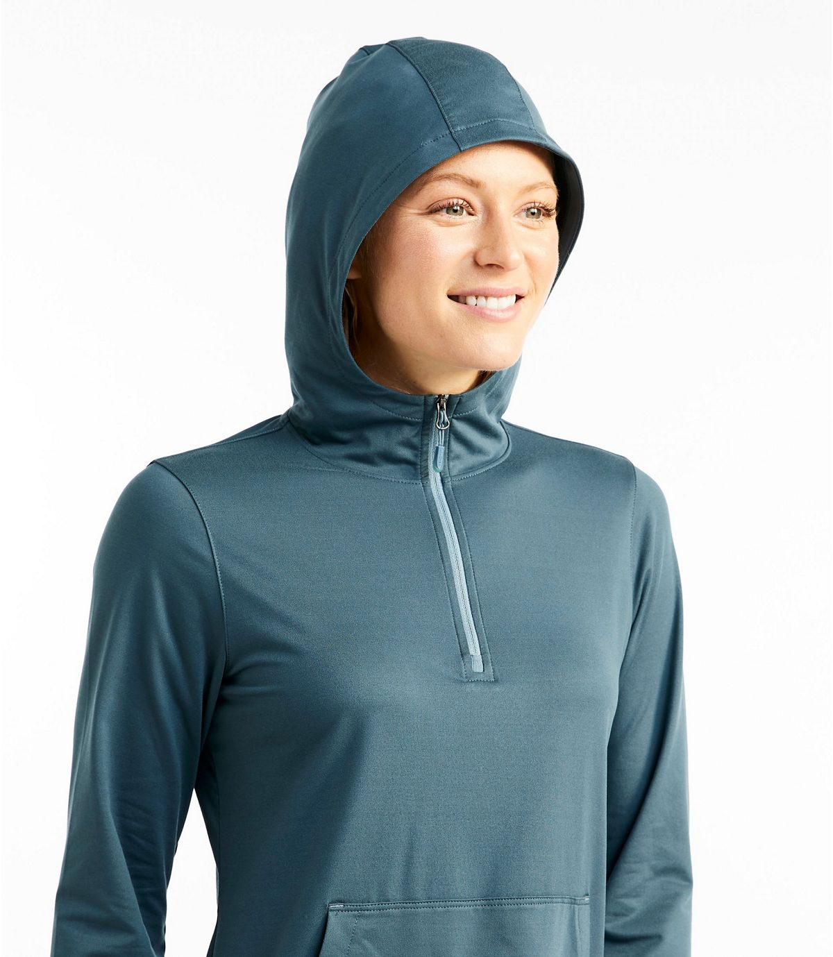 L.L.Bean All-Day Active UPF Quarter-Zip Hoodie