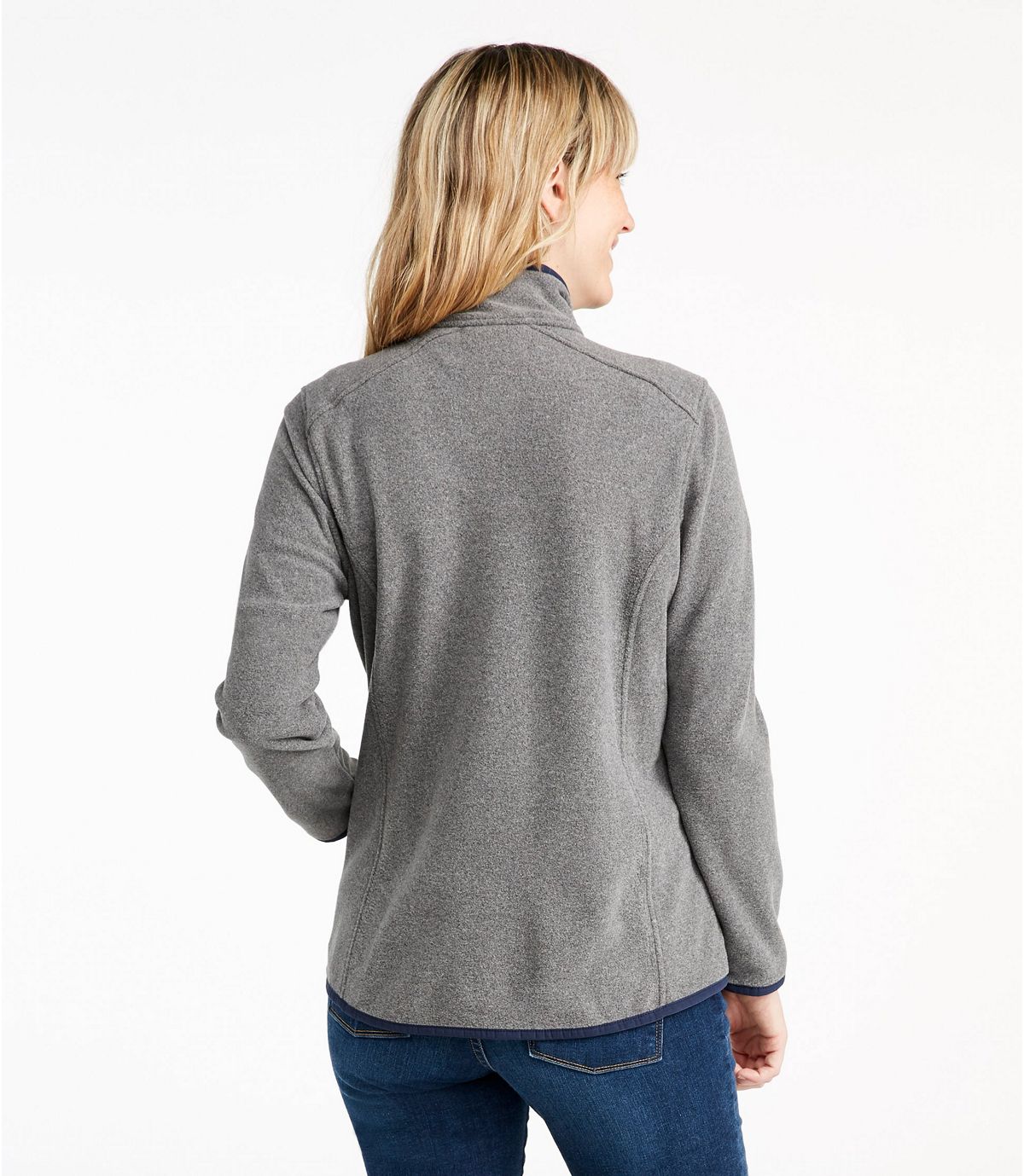 L.L.Bean Women's Soft-Brushed Fitness Fleece Zip-Pocket Jacket