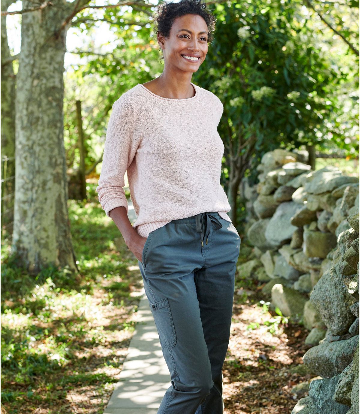 L.L.Bean Women's Stretch Ripstop Pull-On Pants