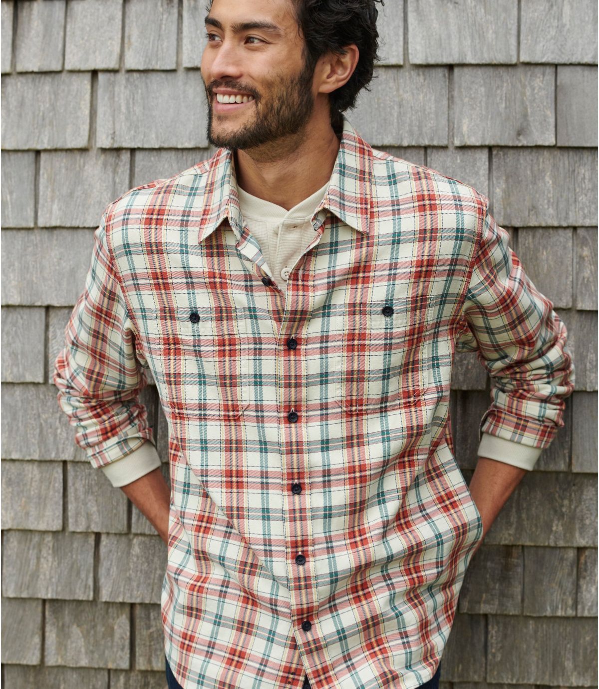 L.L.Bean Men's Lakewashed Twill Shirt, Traditional Fit
