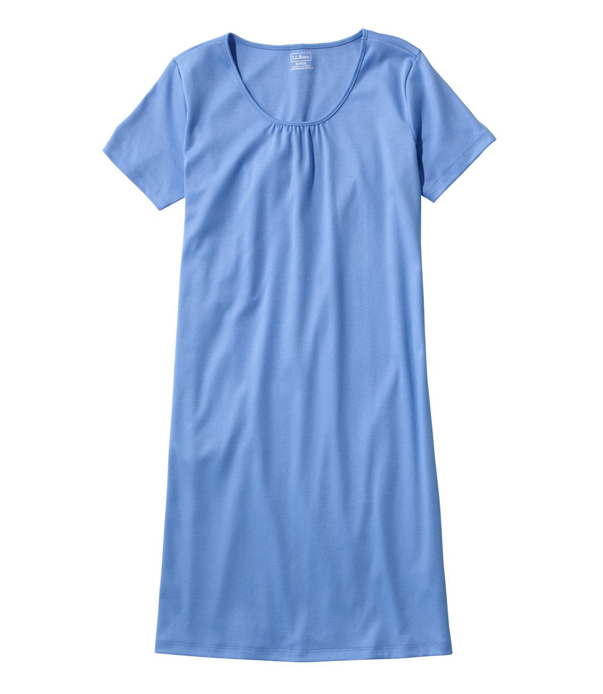 L.L.Bean Women's Supima Nightgown, Short-Sleeve