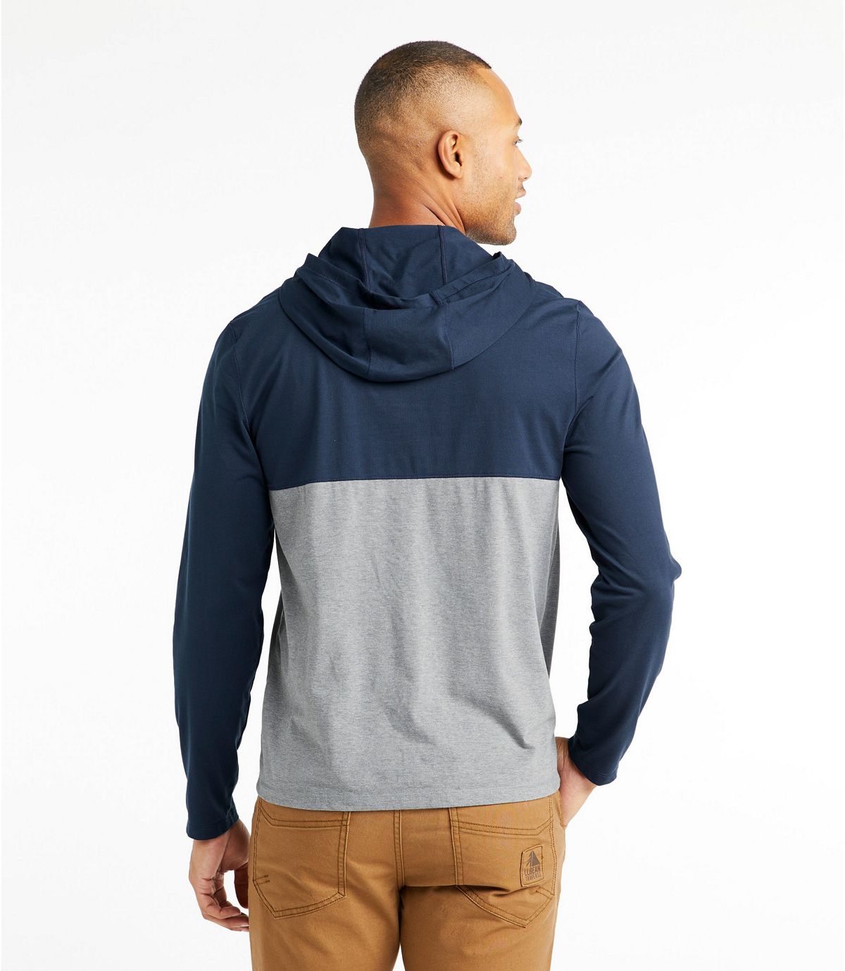 L.L.Bean Men's L.L.Bean Performance Hooded Tee, Long-Sleeve