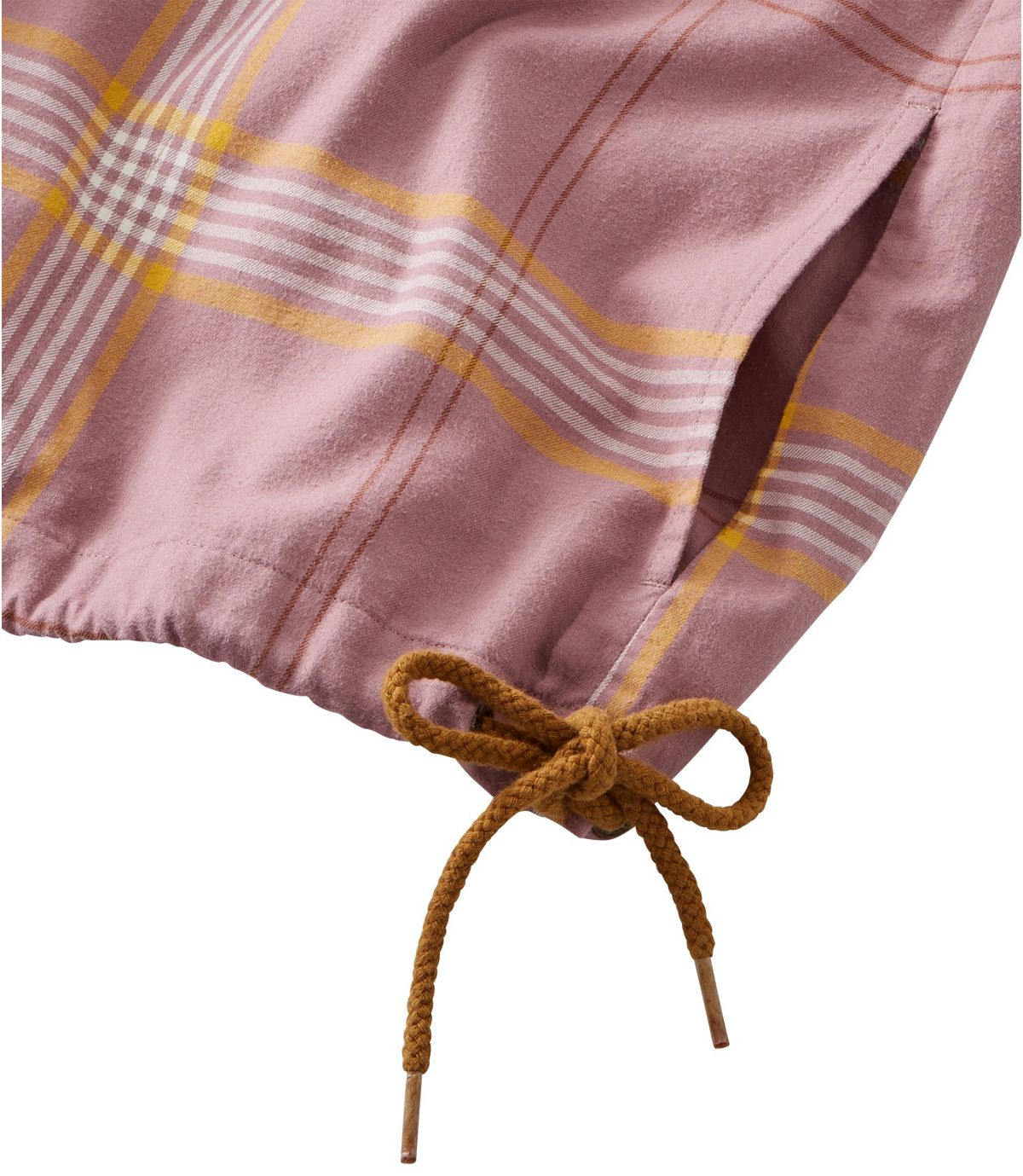 L.L.Bean Women's Signature Brushed Cotton Mockneck Shirt, Pattern