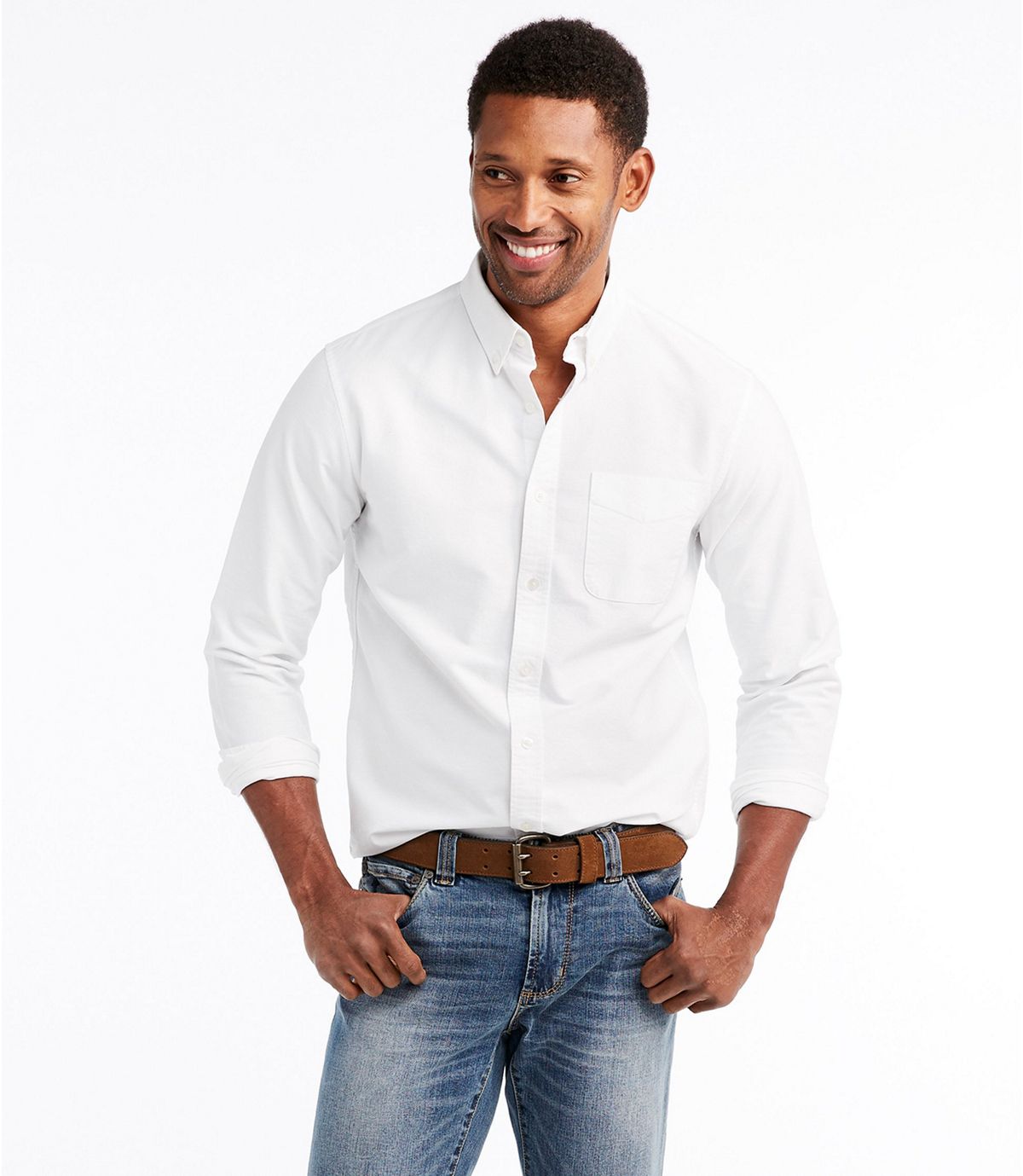 L.L.Bean Men's Signature Washed Oxford Cloth Shirt