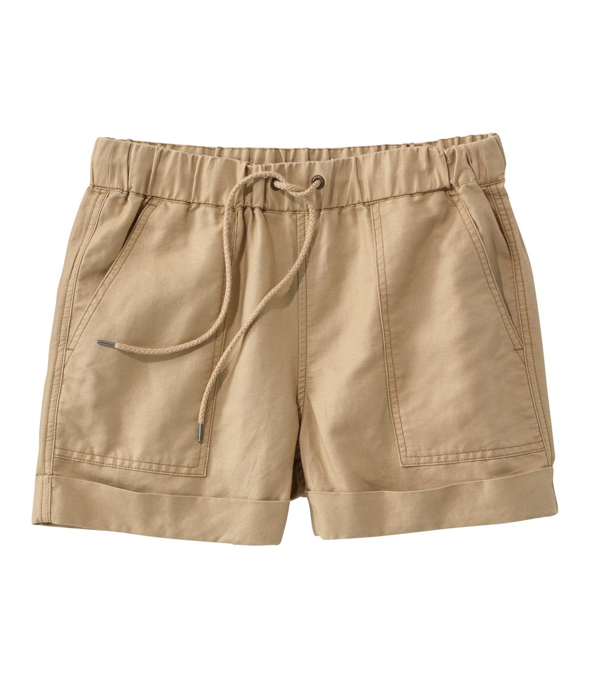 L.L.Bean Women's Signature Linen Cotton Pull On Shorts