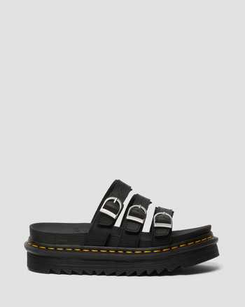 Blaire Leather Slide Sandals,WOMEN'S PLATFORMS,no.85