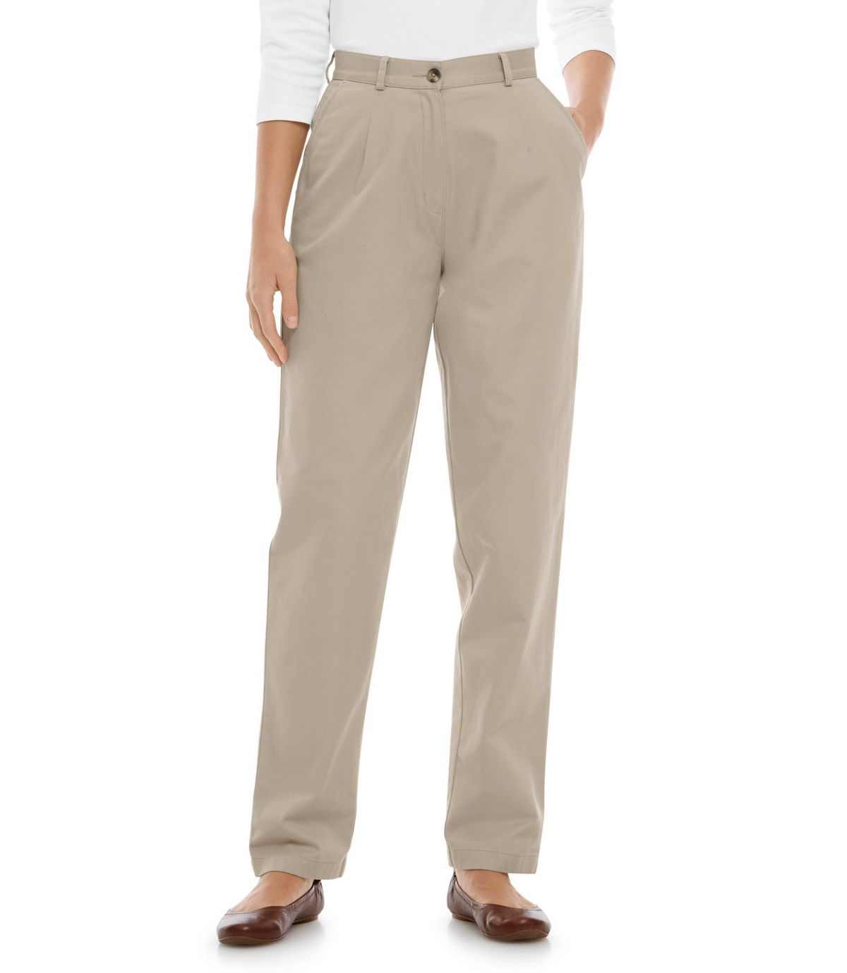 L.L.Bean Women's Wrinkle-Free Bayside Pants, Original Fit