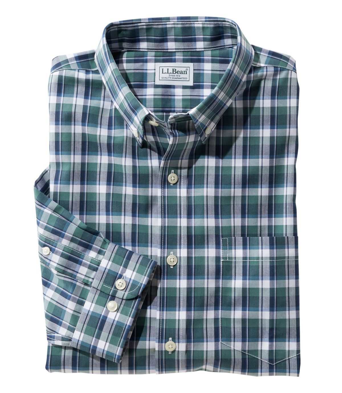 L.L.Bean Men's Wrinkle-Free Kennebunk Sport Shirt, Traditional Fit Check