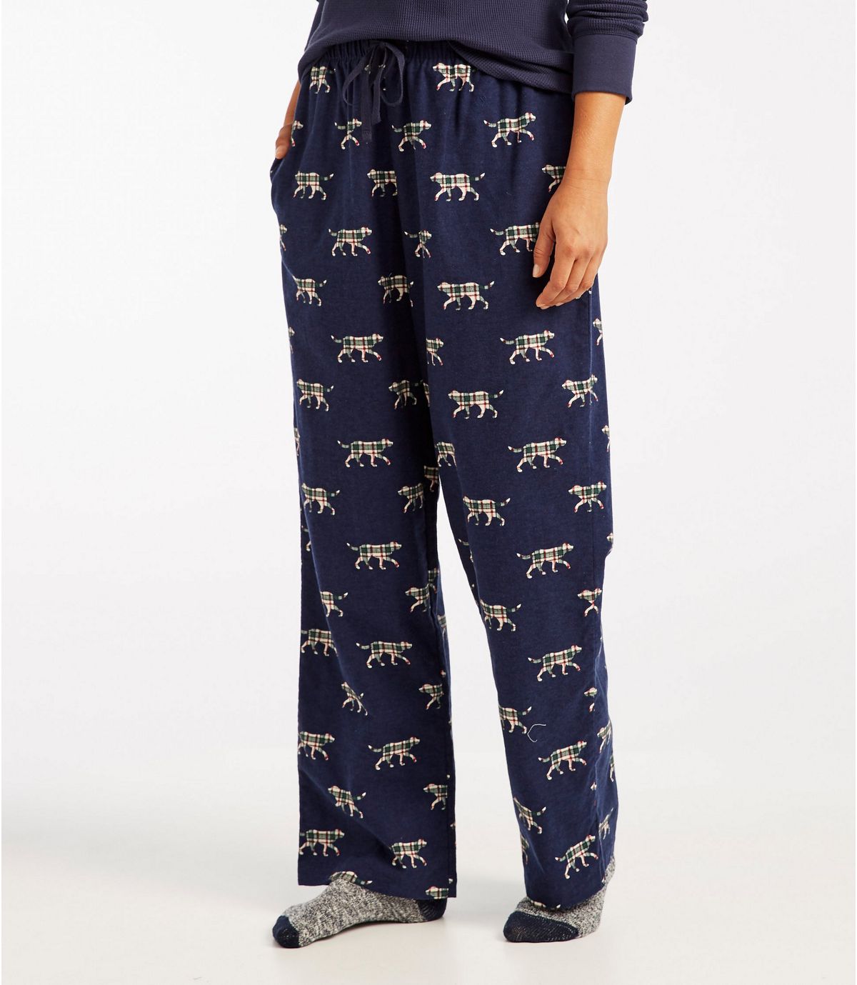 L.L.Bean Women's L.L.Bean Flannel Pants, Print