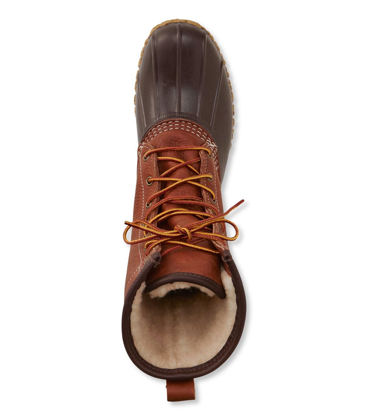L.L.Bean Bean Boots by L.L.Bean®, 10" Tumbled-Leather Shearling-Lined