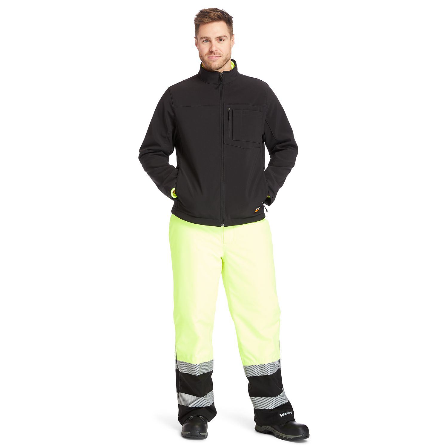 Men's Timberland PRO Power Zip Windproof Softshell Jacket