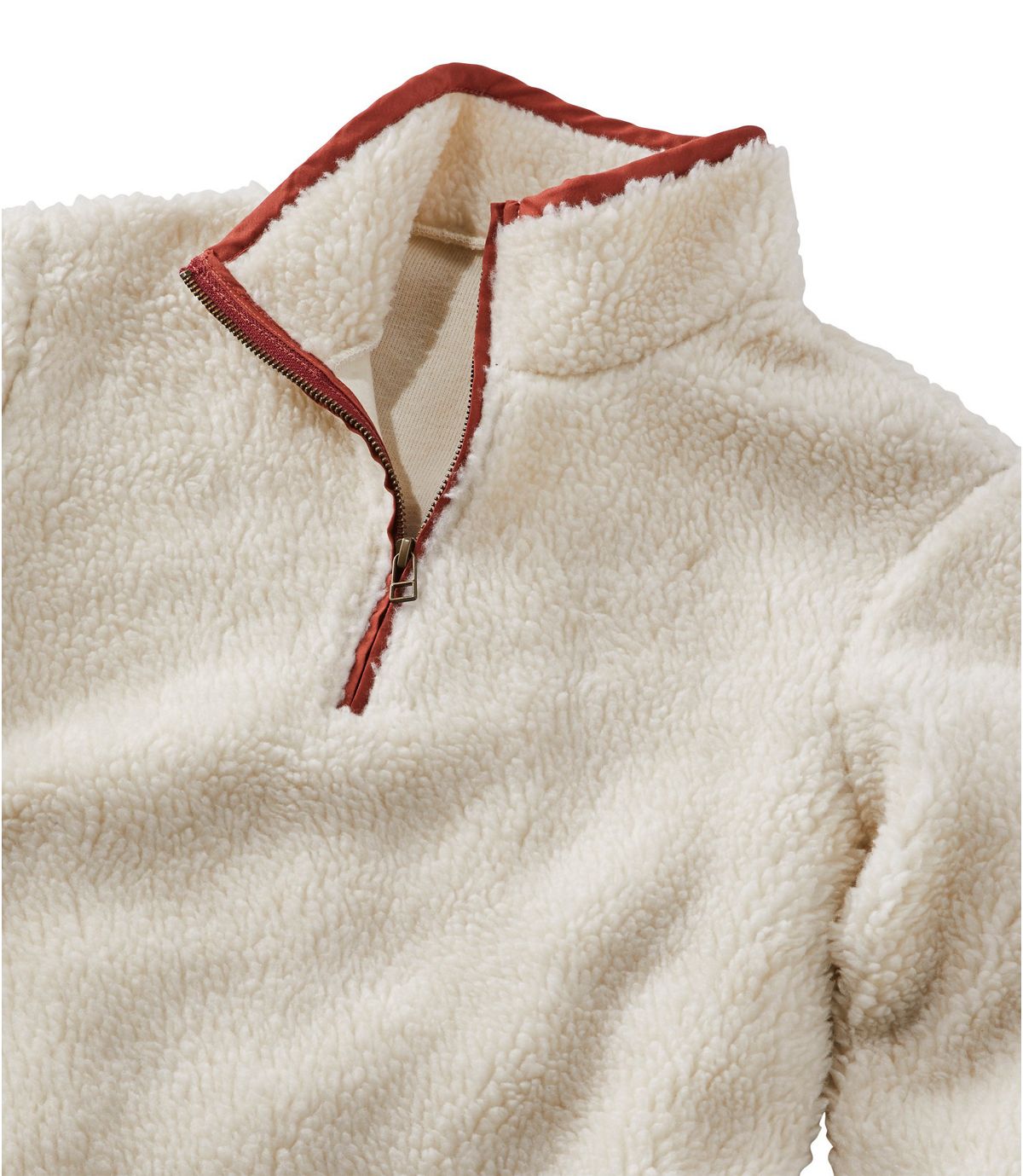 L.L.Bean Women's Signature Sherpa Fleece Pullover, Quarter-Zip