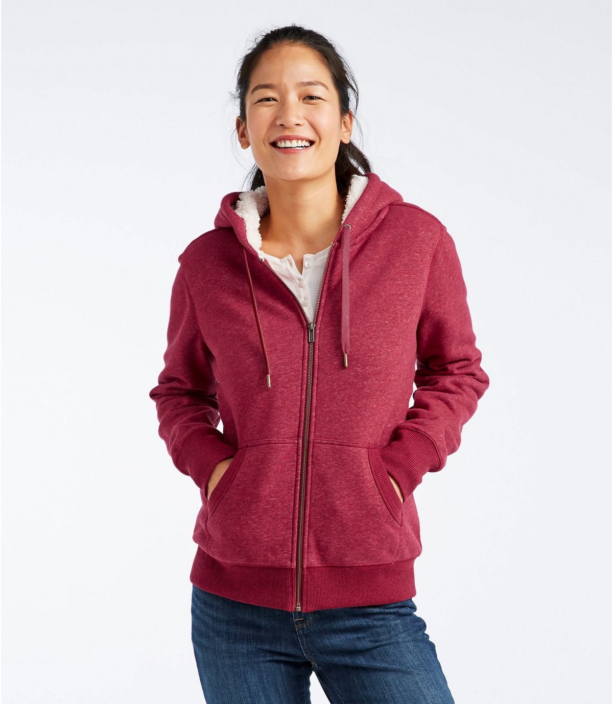 L.L.Bean Women's Sherpa-Lined Hoodie