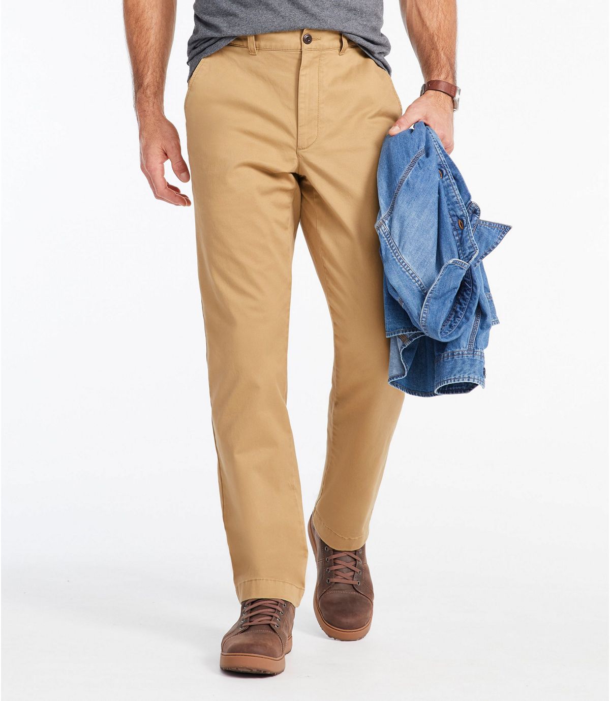 L.L.Bean Men's Lakewashed® Stretch Khakis, Classic Fit