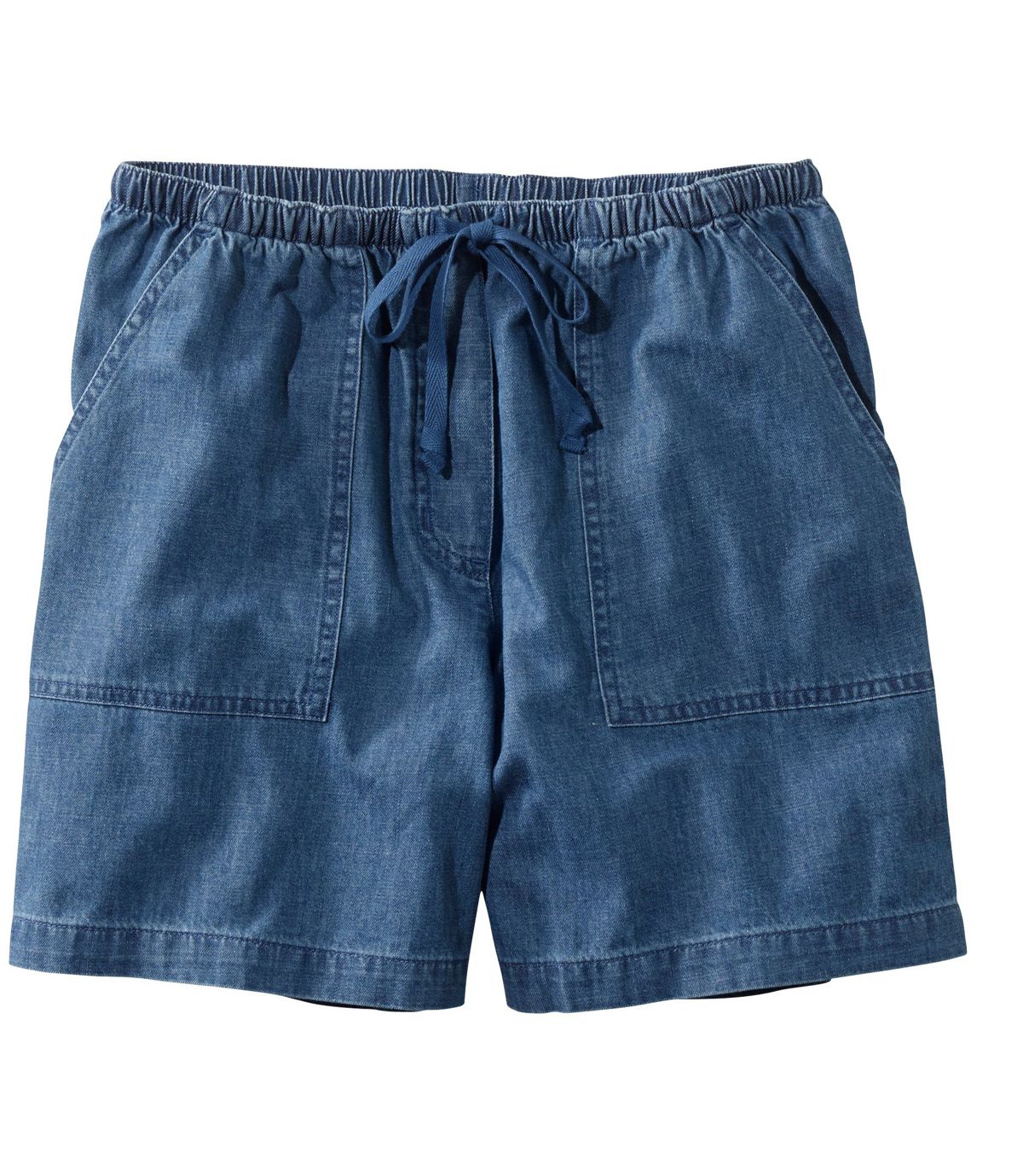 L.L.Bean Women's Original Sunwashed Shorts, Denim