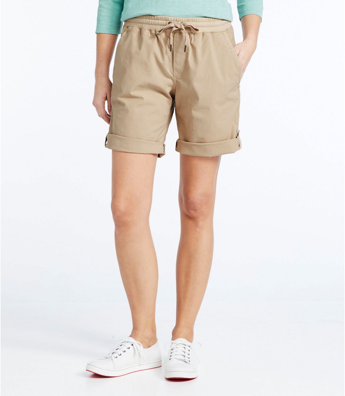 L.L.Bean Women's Stretch Ripstop Pull-On Shorts