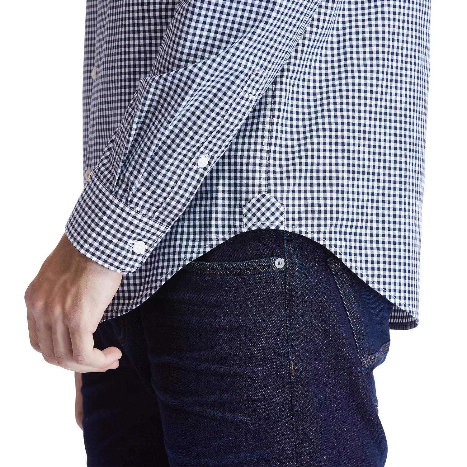Men's Suncook River Long-Sleeve Poplin Gingham Shirt