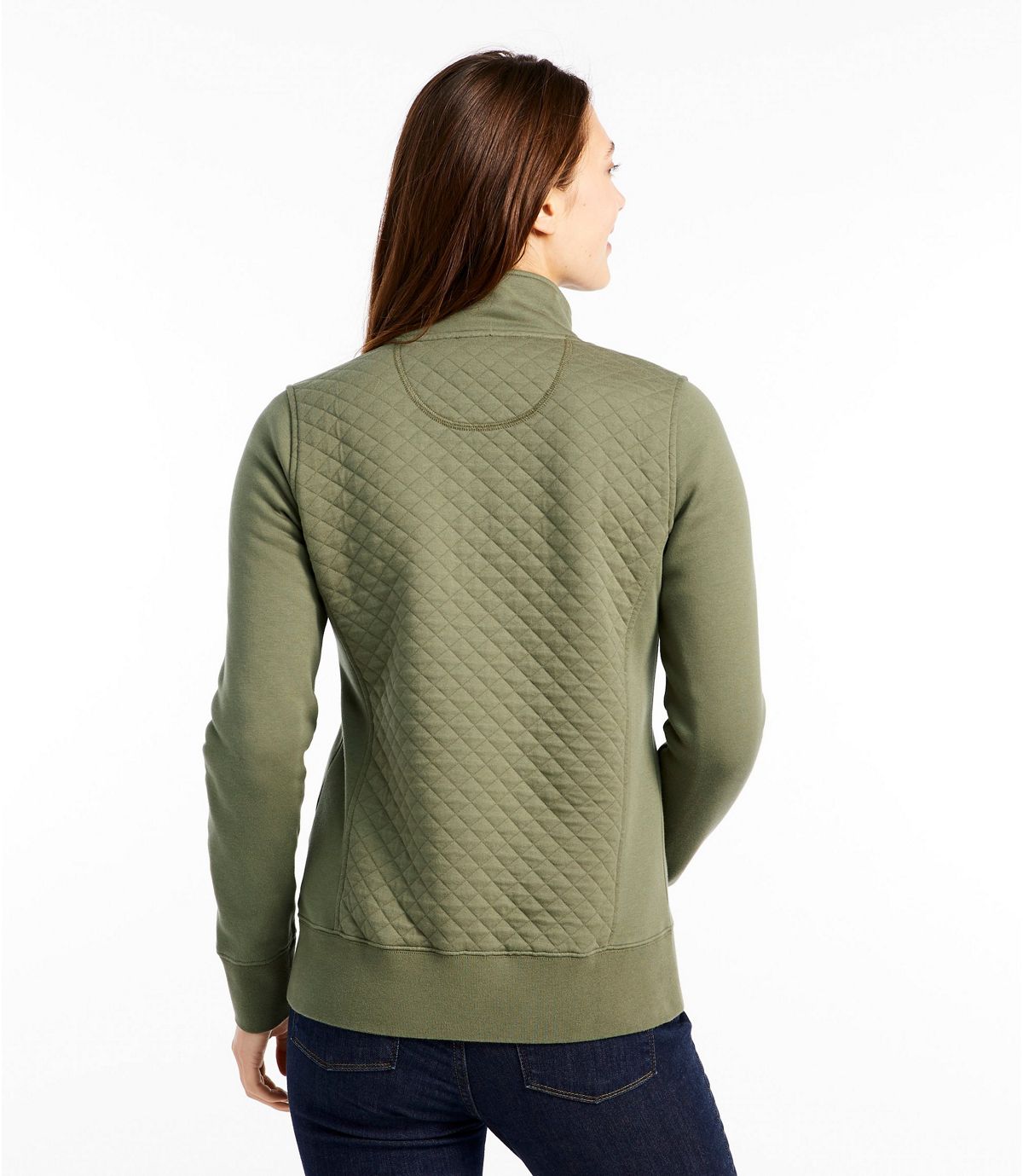 L.L.Bean Women's Quilted Full-Zip Sweatshirt