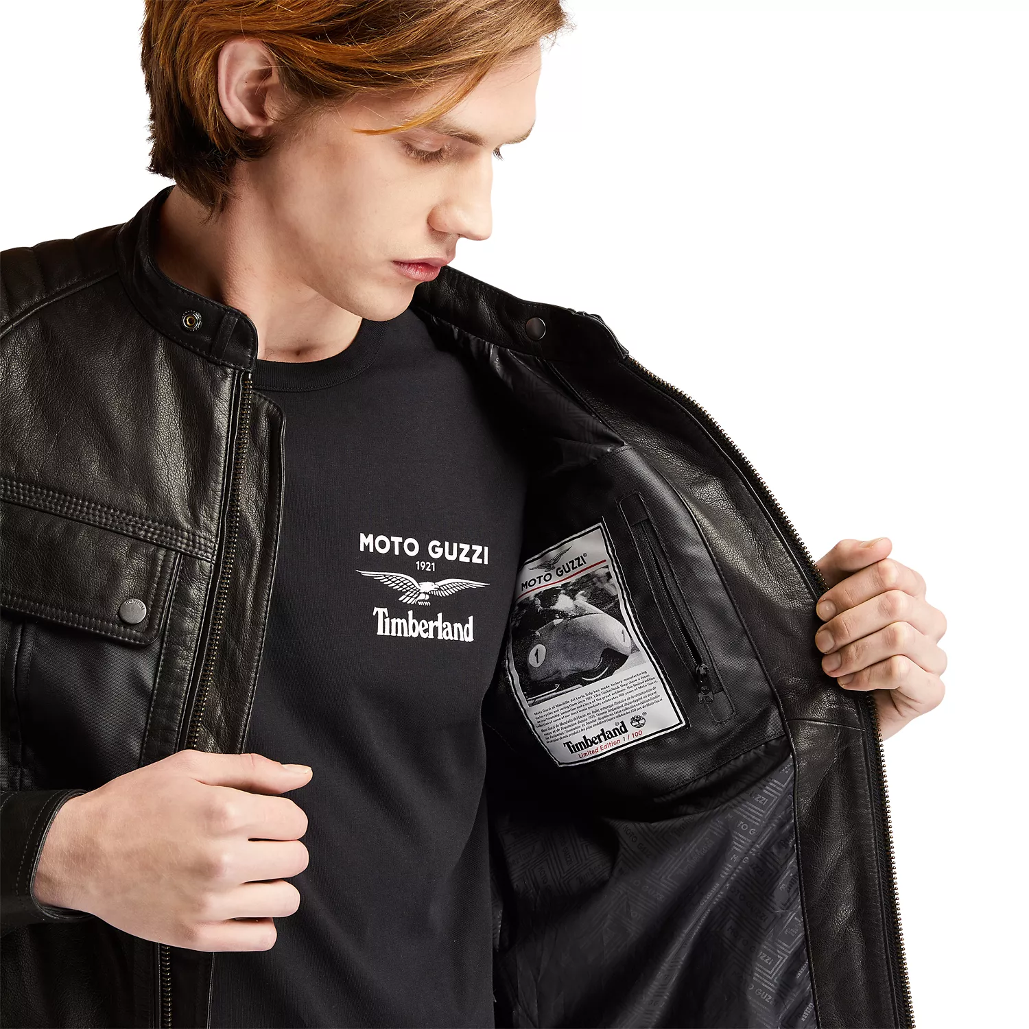Men's Moto Guzzi x TimberlandLeather Jacket