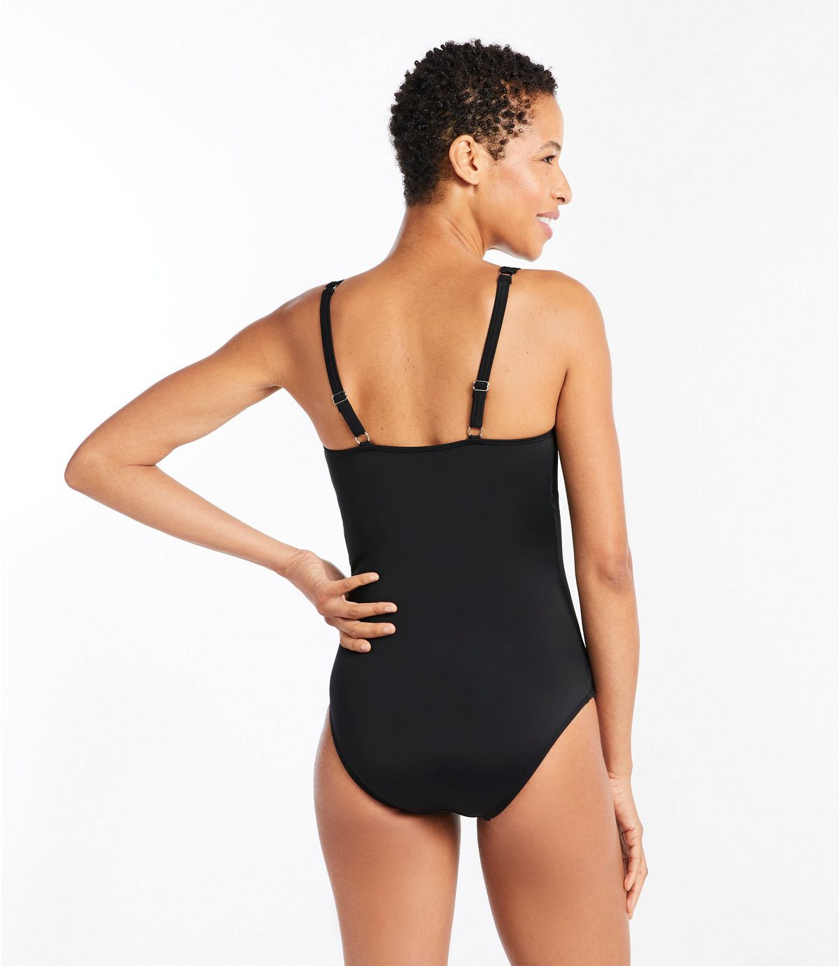 L.L.Bean Women's L.L.Bean Mix-and-Match Swimwear, Squareneck Tanksuit