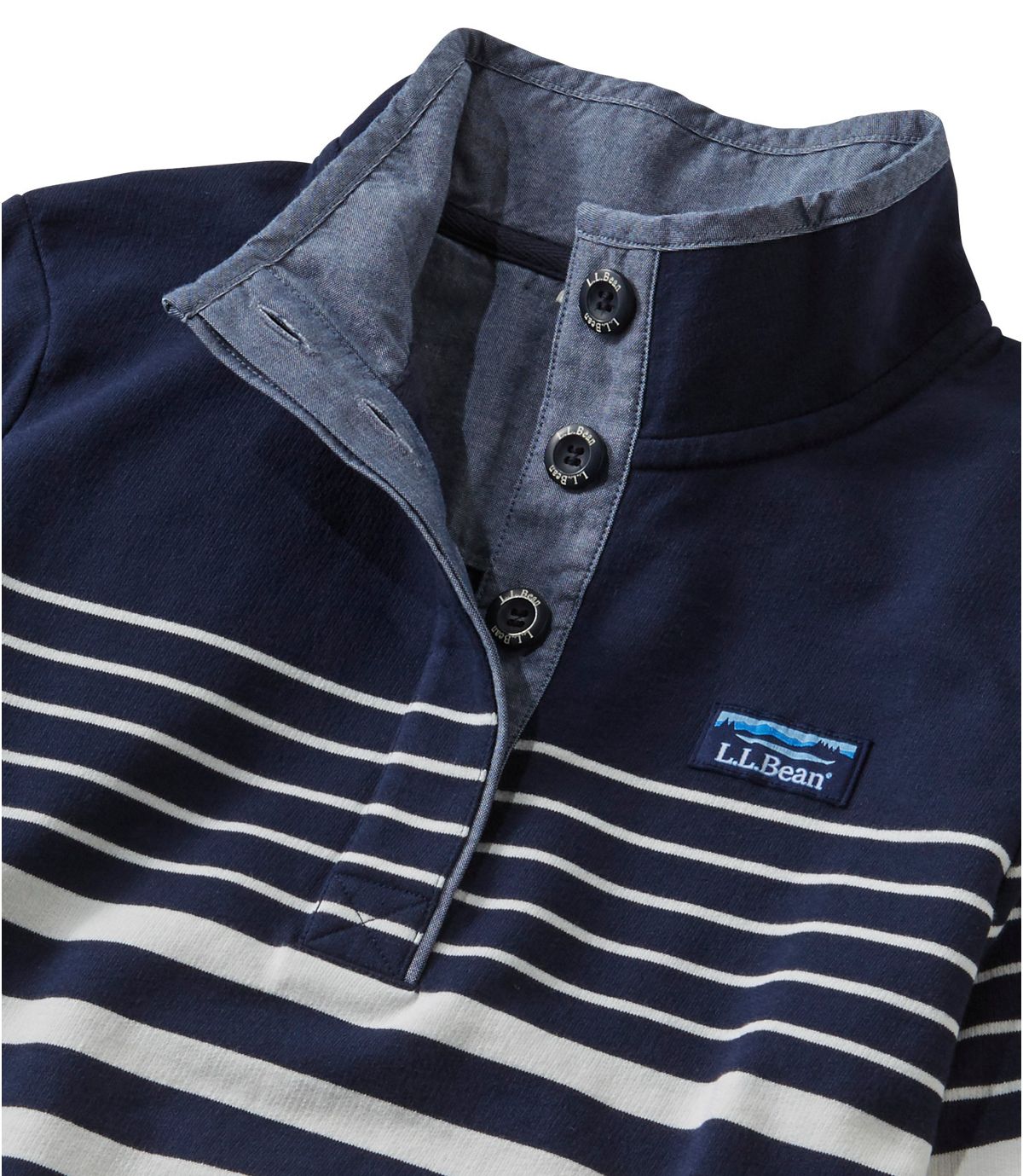 L.L.Bean Women's Soft Cotton Rugby, Stripe