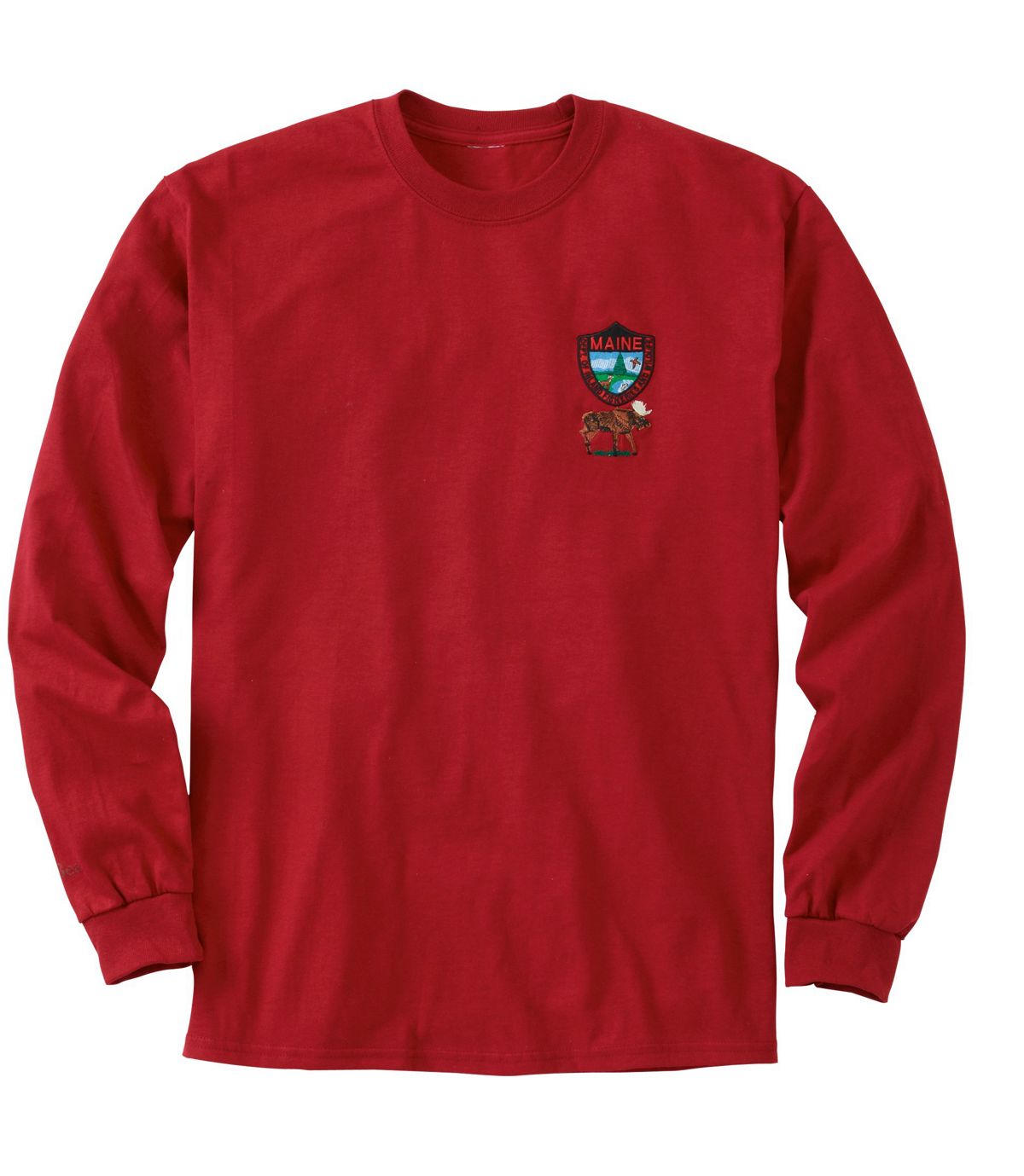 L.L.Bean Men's MIF&W Tee, Long-Sleeve Moose