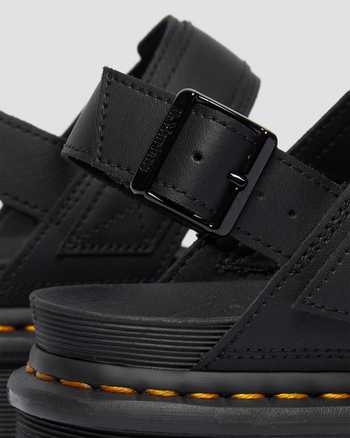 Voss Women's Leather Strap Platform Sandals,WOMEN'S PLATFORMS,no.81