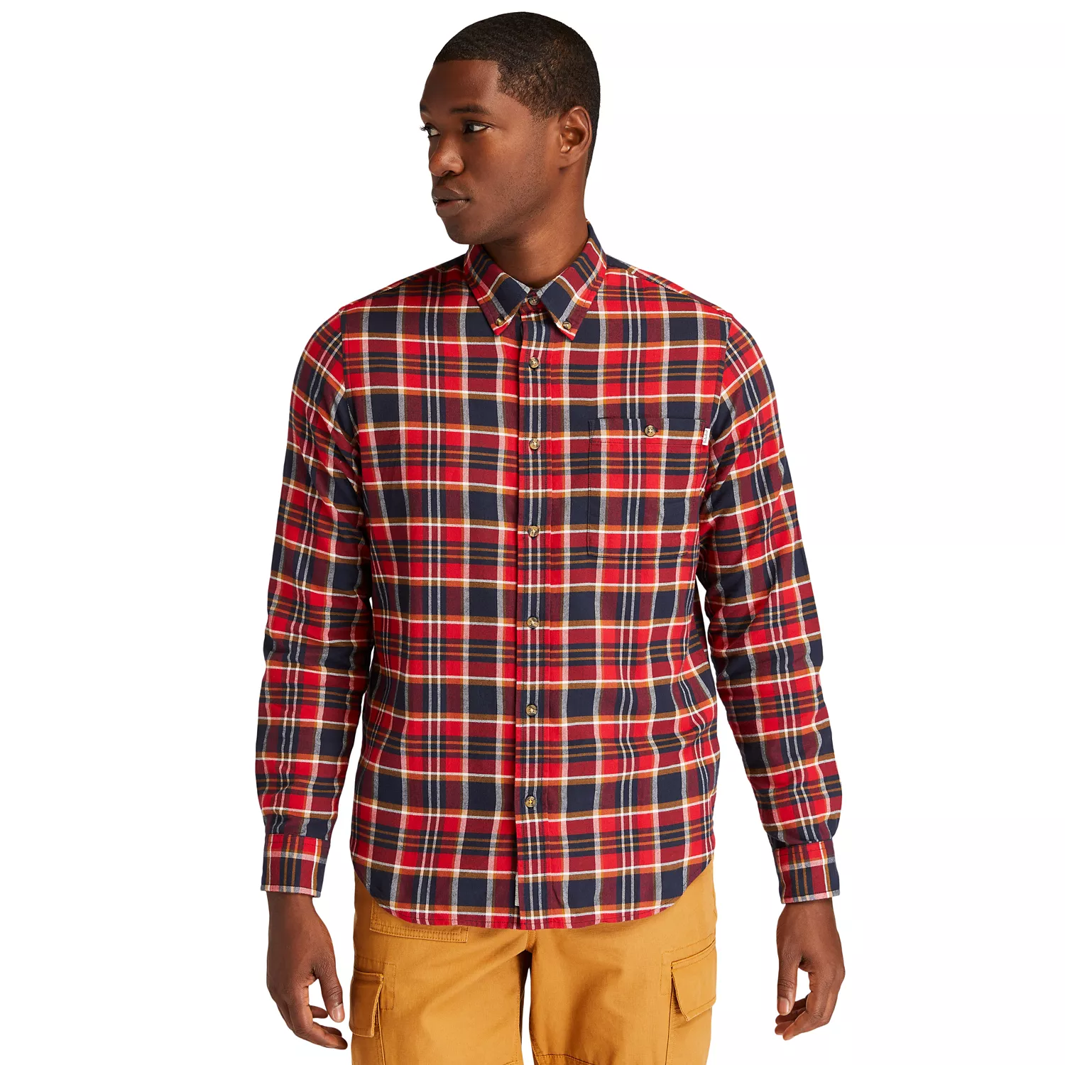 Men's Long-Sleeve Tartan Shirt