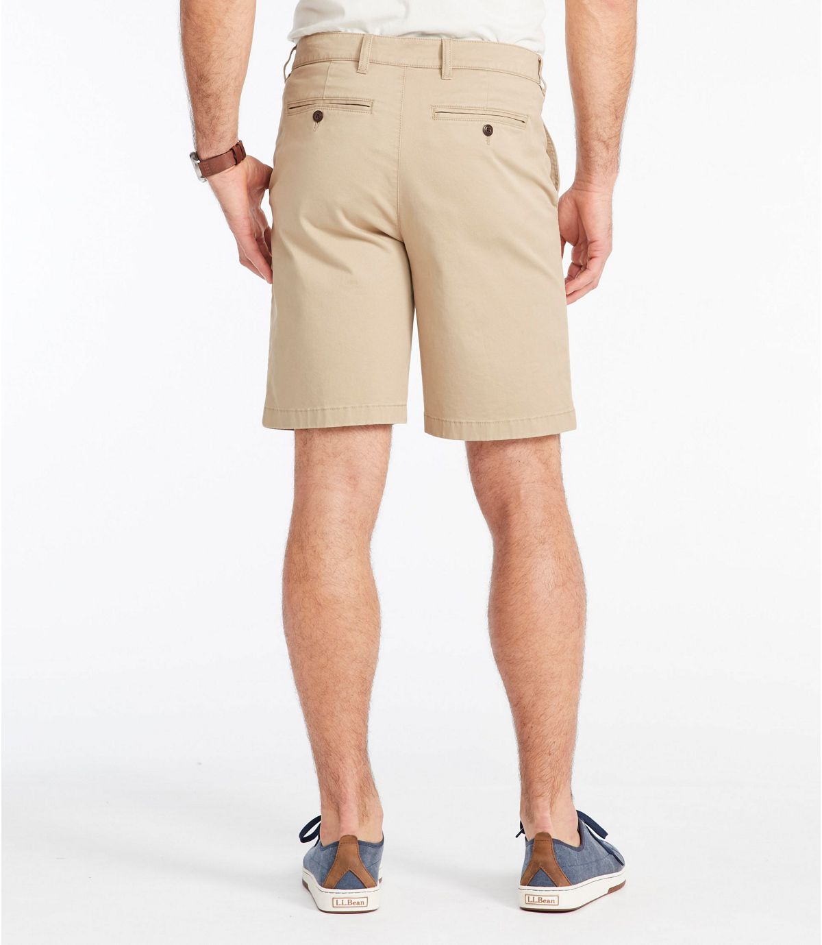 L.L.Bean Men's Lakewashed® Stretch Khaki Shorts, Standard Fit