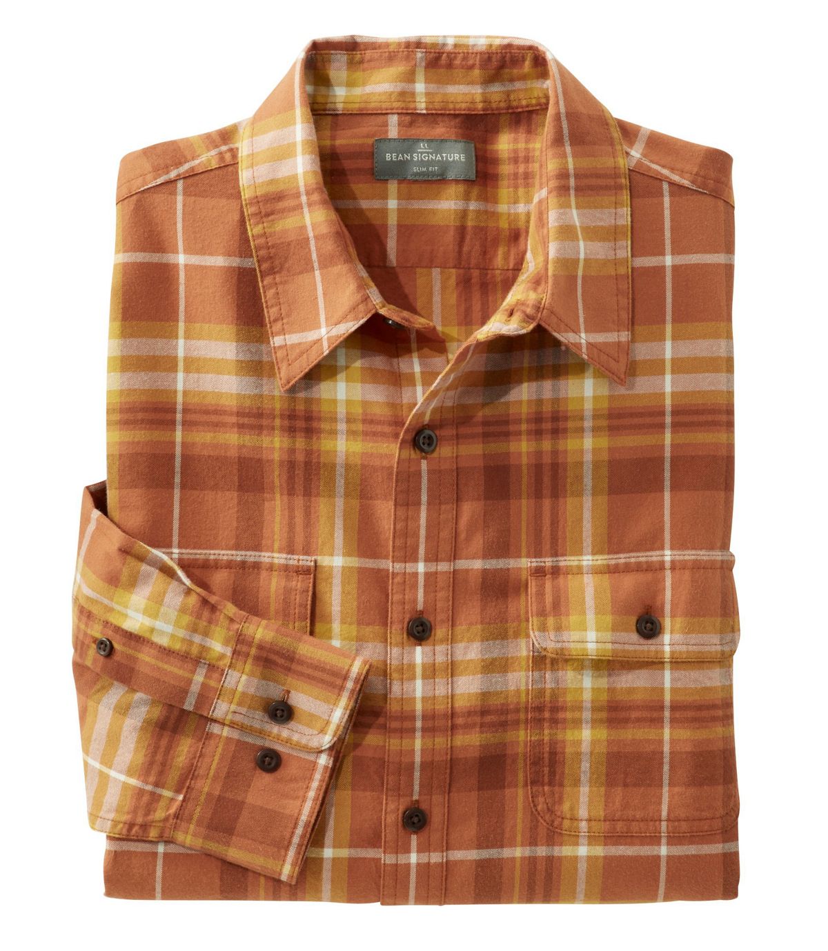 L.L.Bean Men's Signature Castine Flannel Shirt, Plaid