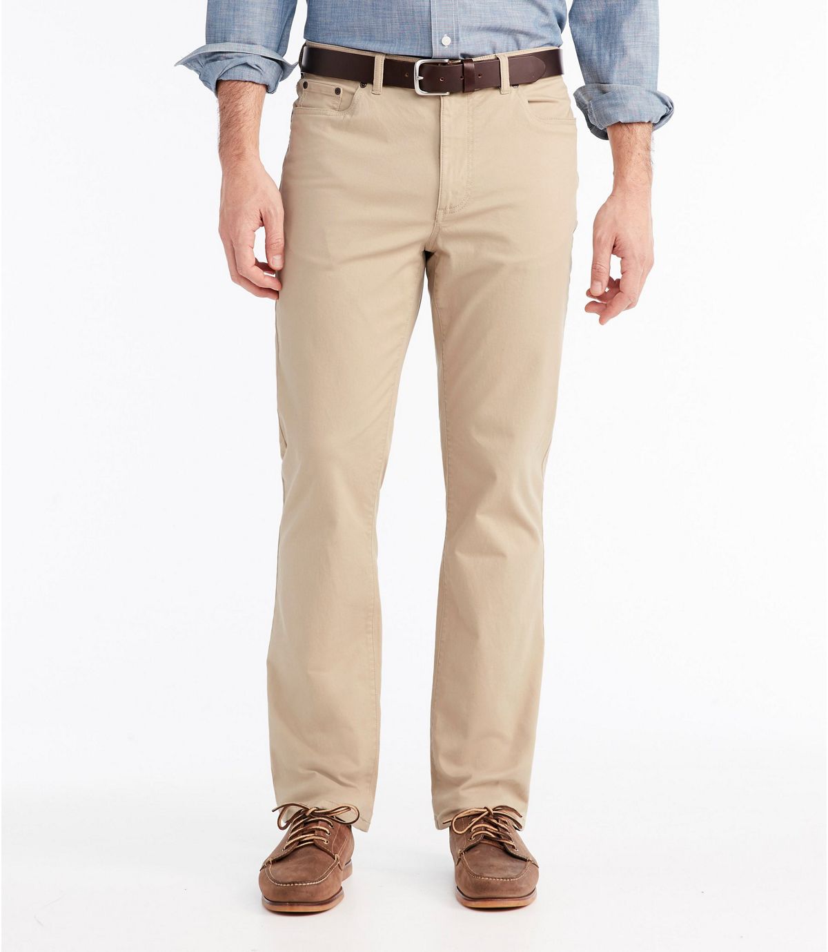 L.L.Bean Men's Lakewashed® Five-Pocket Stretch Khakis, Standard Fit