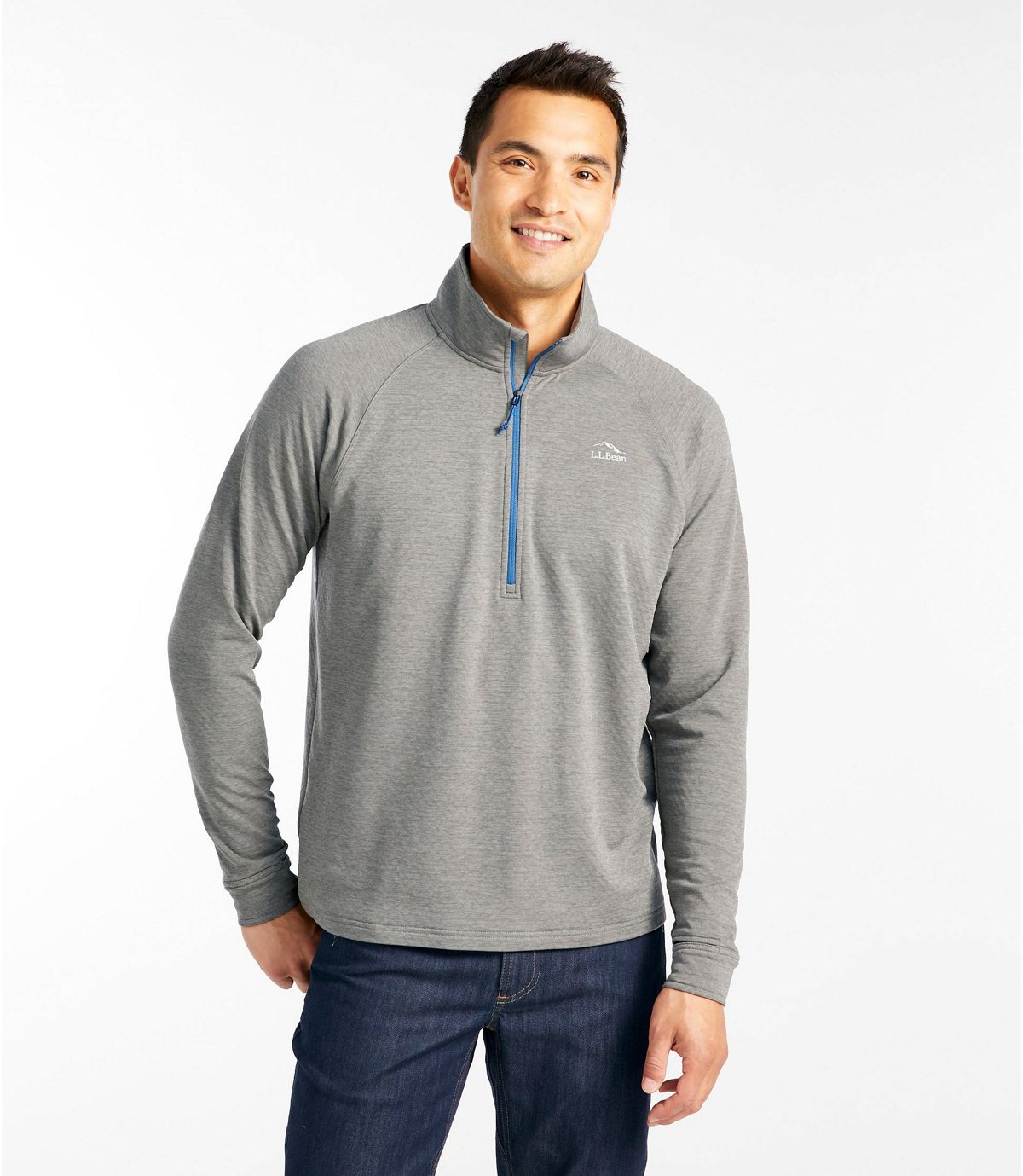 L.L.Bean Men's Adventure Grid Fleece Quarter-Zip
