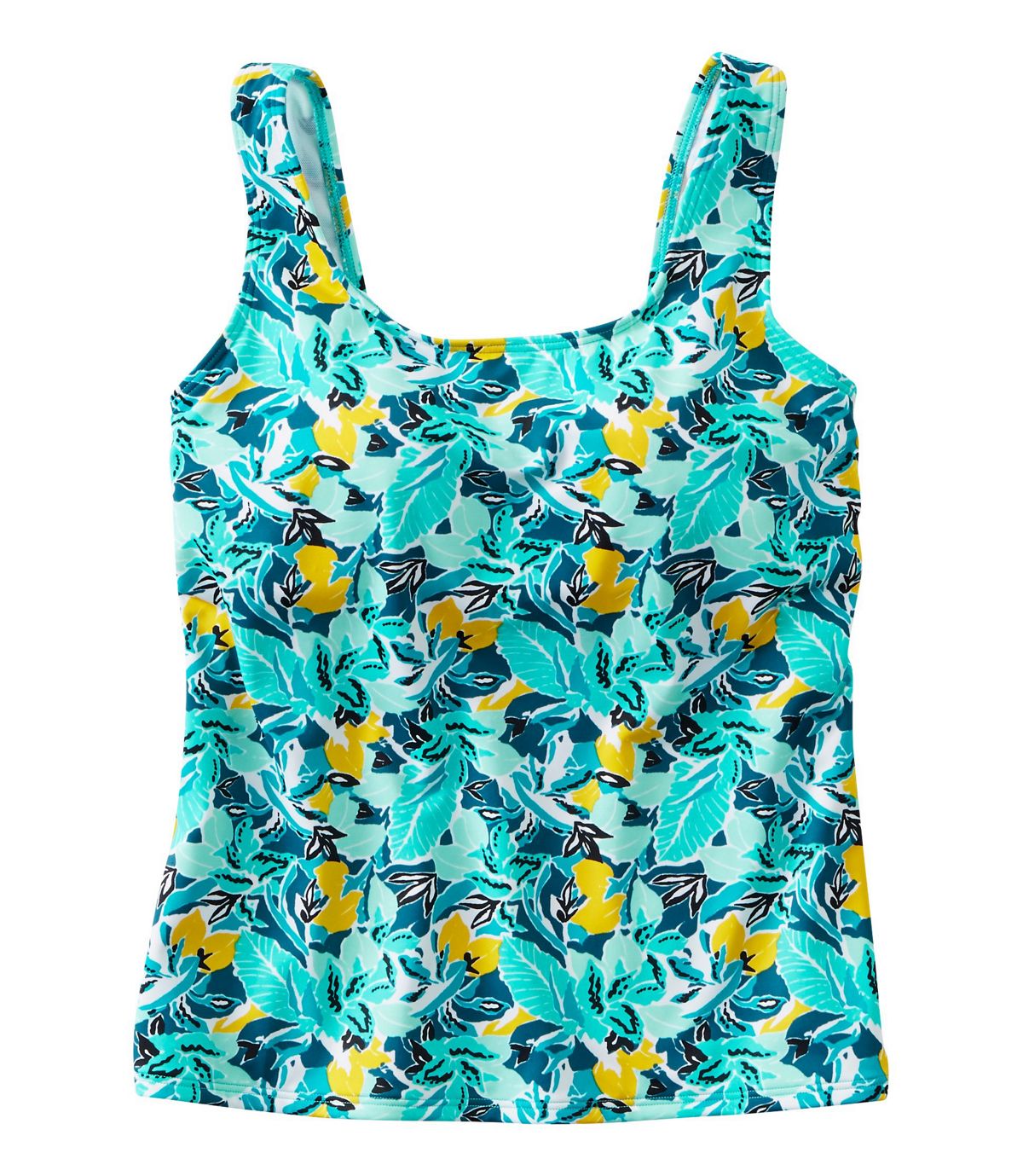 L.L.Bean Women's BeanSport Swimwear, Scoopneck Tankini Top, Print
