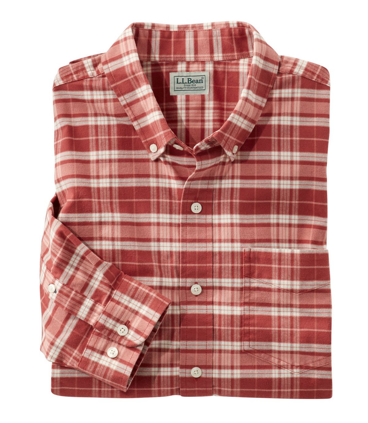 L.L.Bean Comfort Stretch Oxford Shirt, Slightly Fitted, Plaid