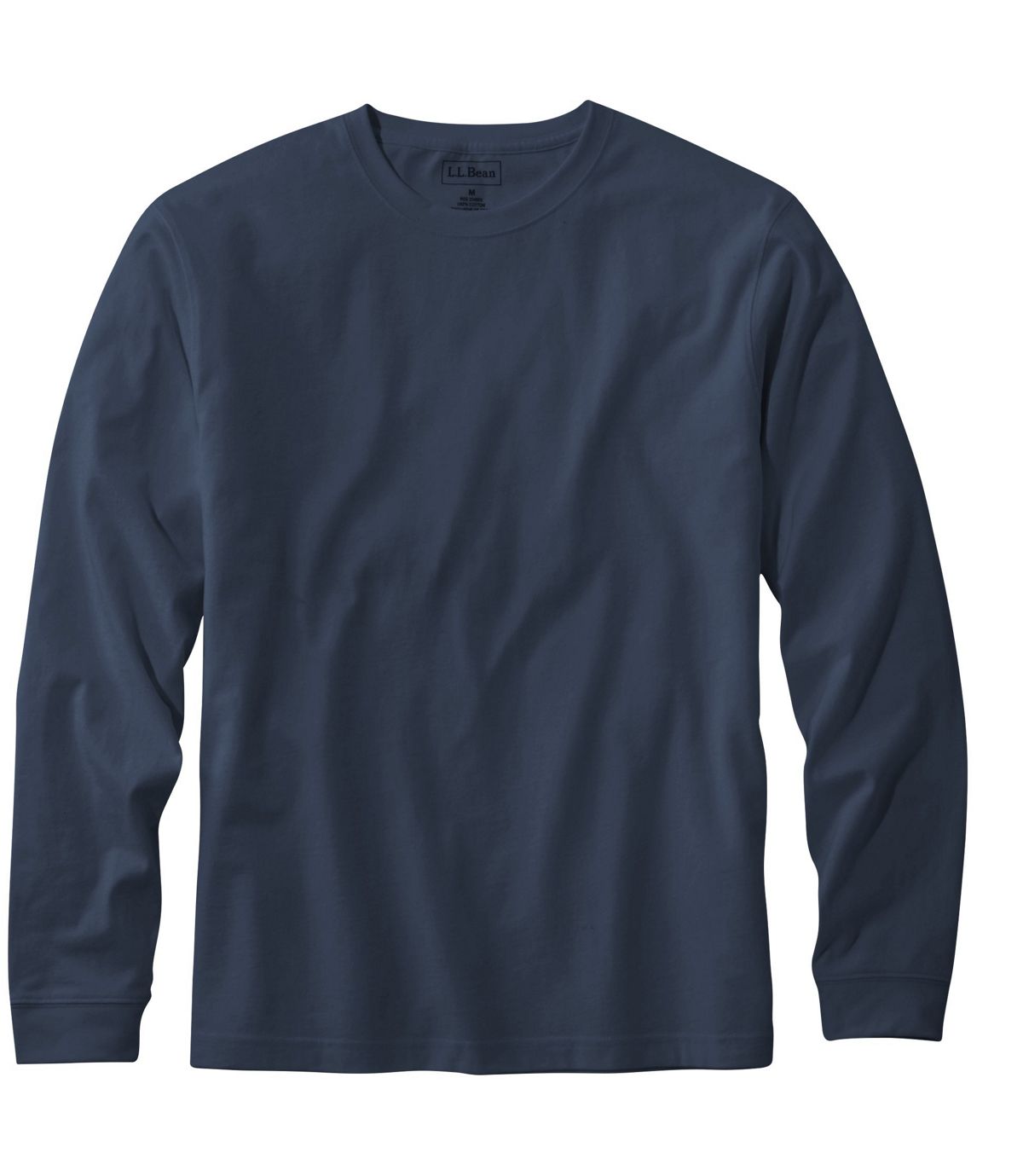 L.L.Bean Men's Carefree Unshrinkable Tee, Traditional Fit, Long-Sleeve